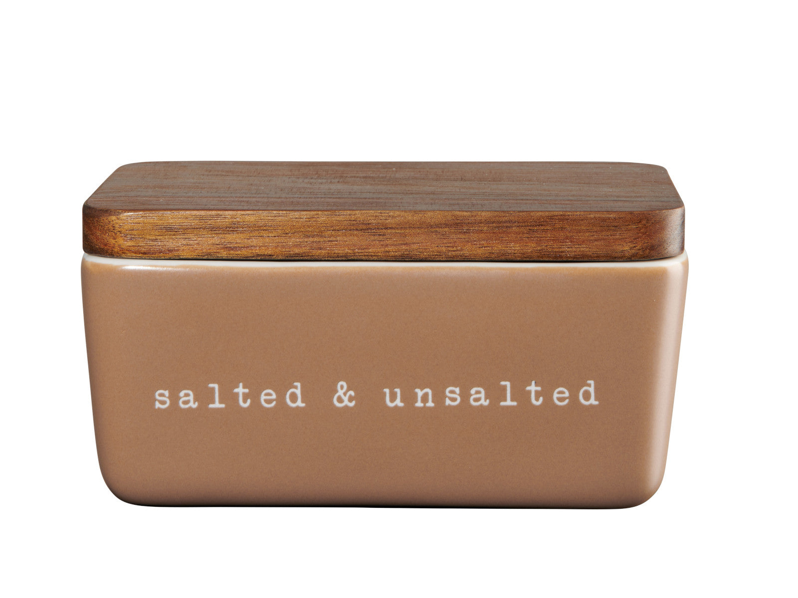ASA Selection hey! Butterdose salted & unsalted braun 15x10x7,8cm Freisteller