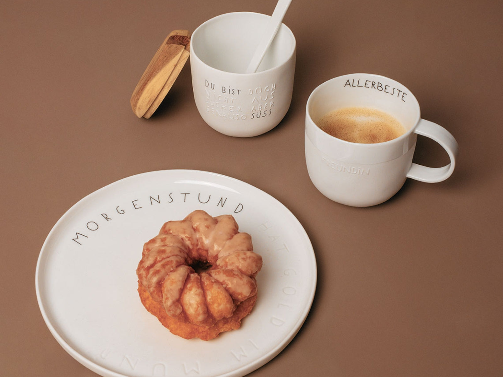 räder Guten Morgen Tasse Allerbeste Freundin weiß 0,3l - Produktbild 3