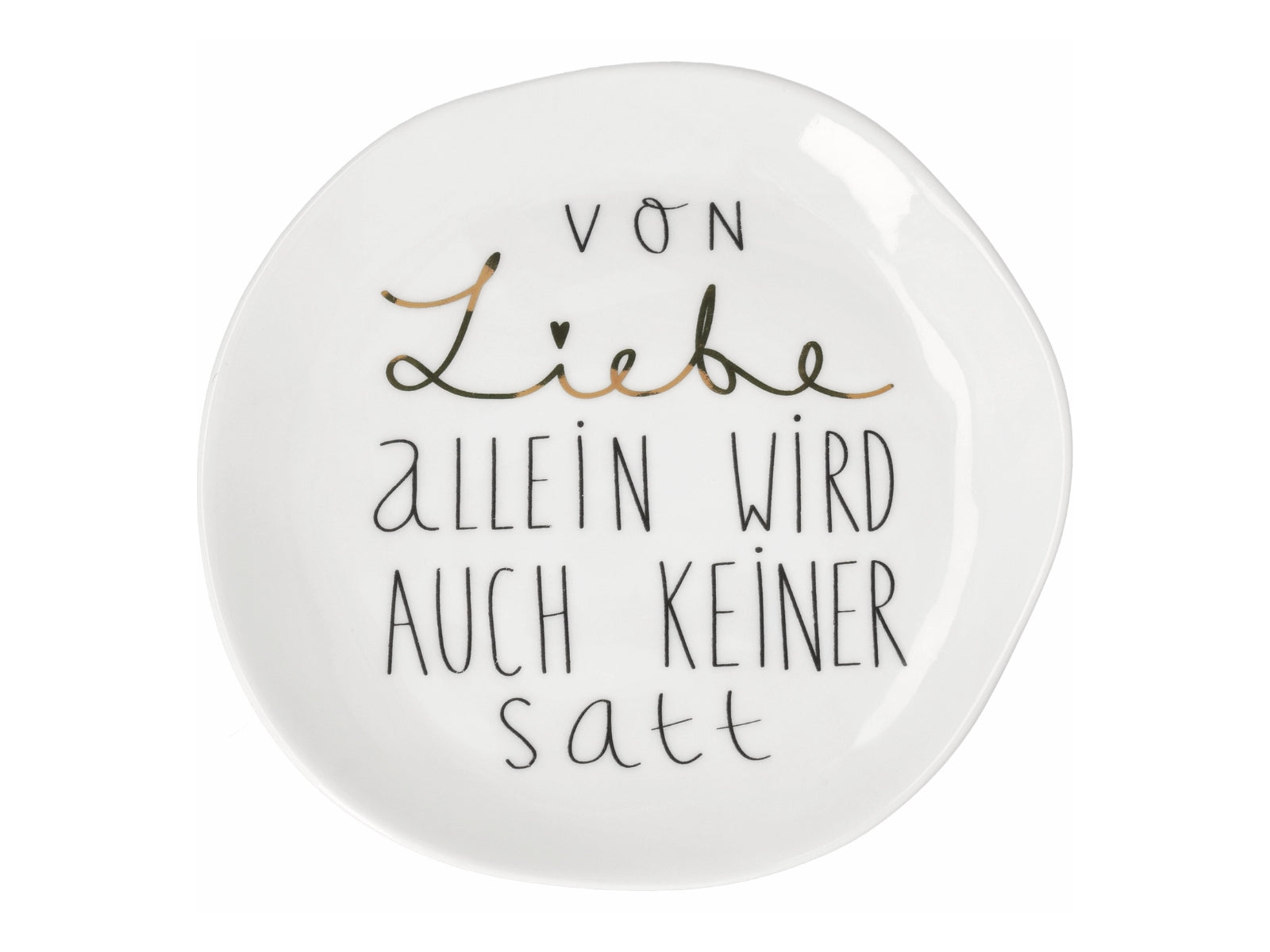 räder Mix & Match Teller klein Von Liebe allein weiß 14cm - Produktbild 1