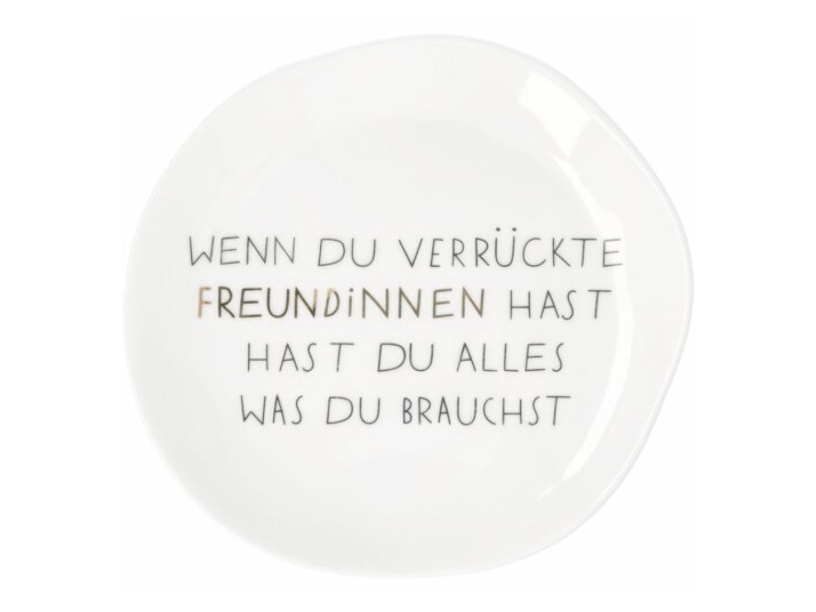 räder Mix & Match Teller klein Verrückte Freundinnen weiß 14cm - Produktbild 1