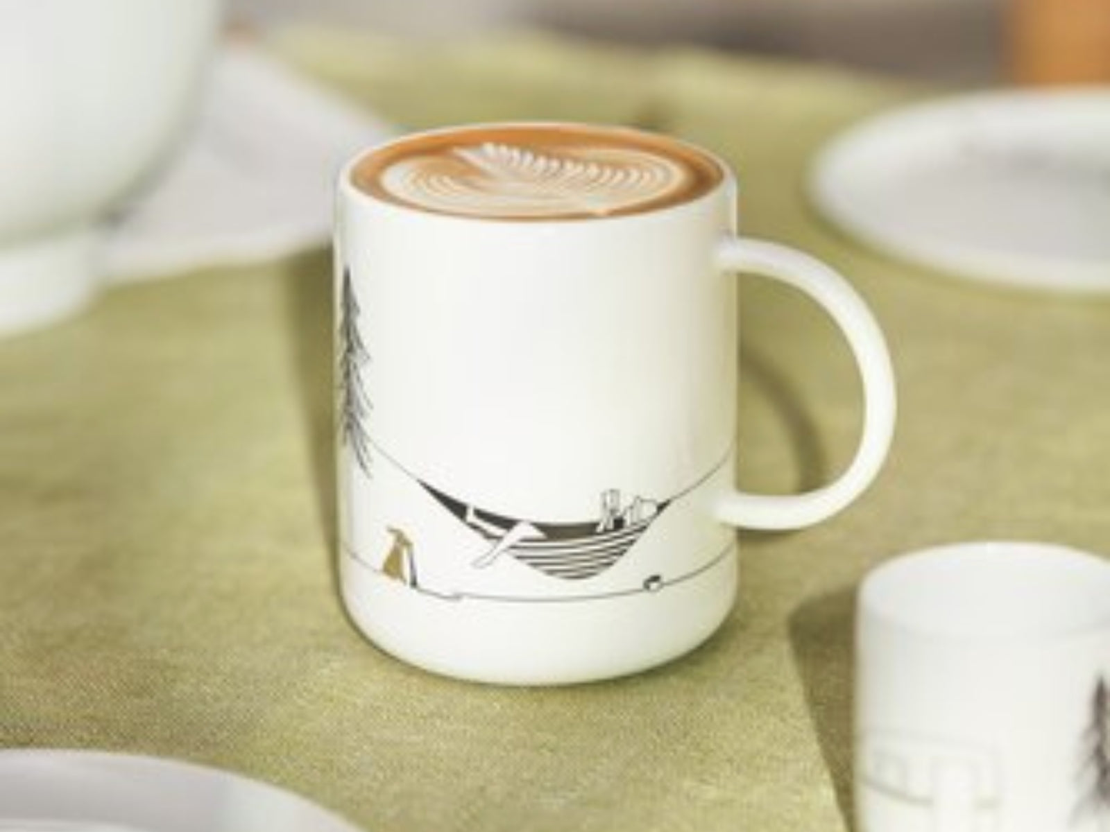 räder Hobby Geschenktasse Camping weiß 6,8cm - Produktbild 4