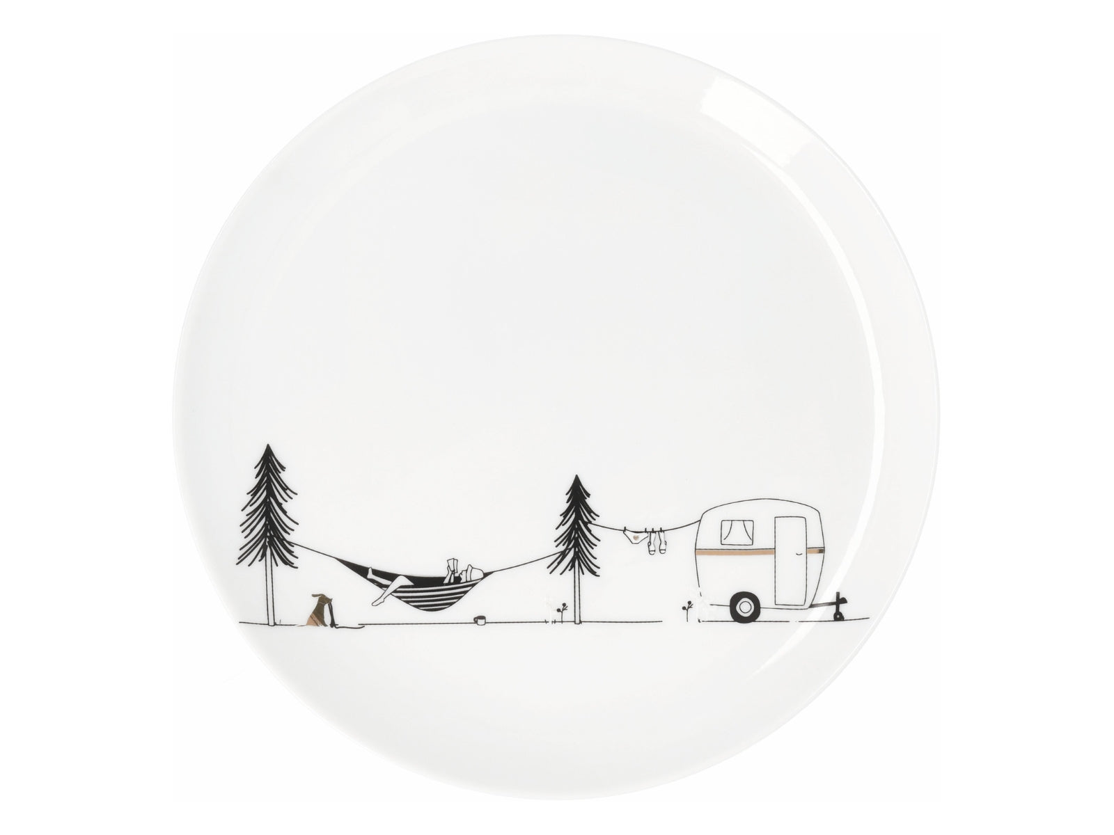 räder Hobby Geschenkteller Camping weiß 15,2cm - Produktbild 1