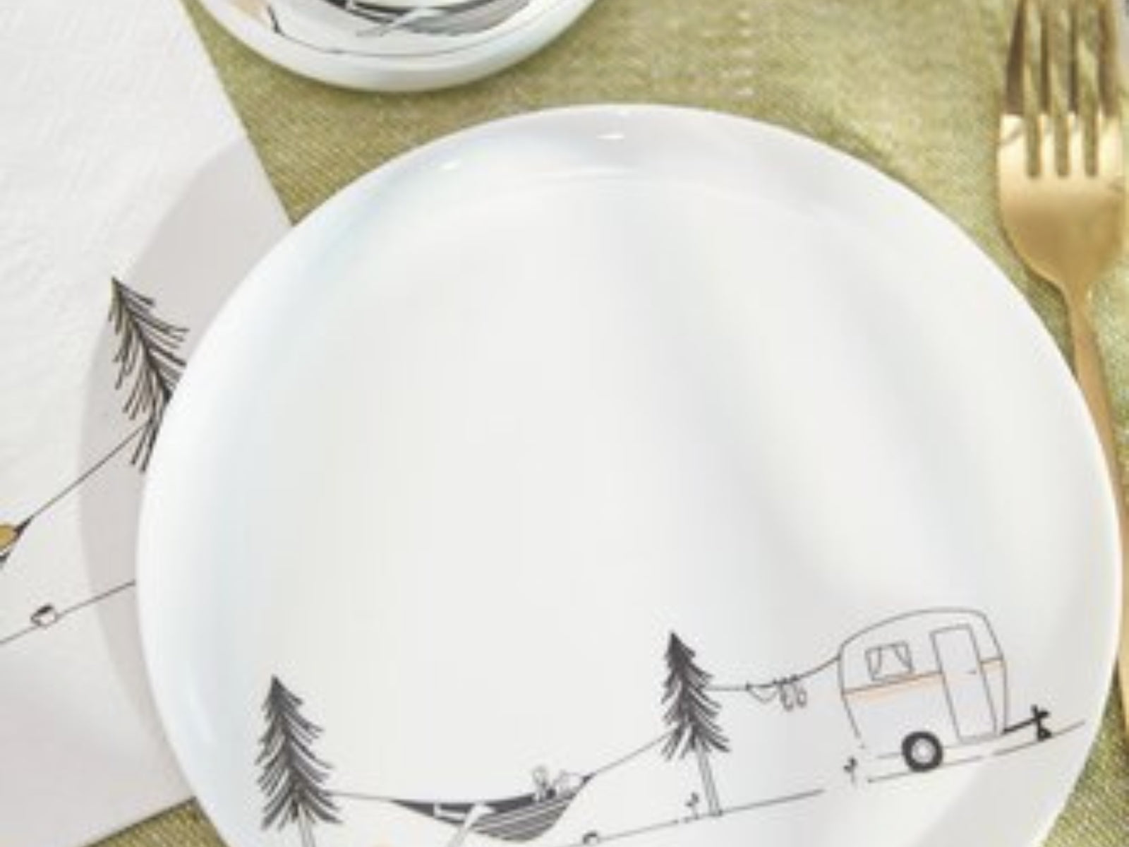 räder Hobby Geschenkteller Camping weiß 15,2cm - Produktbild 3