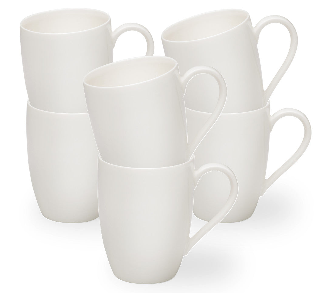 vivo V & B Group Basic White Becher mit Henkel Set 6tlg Freisteller