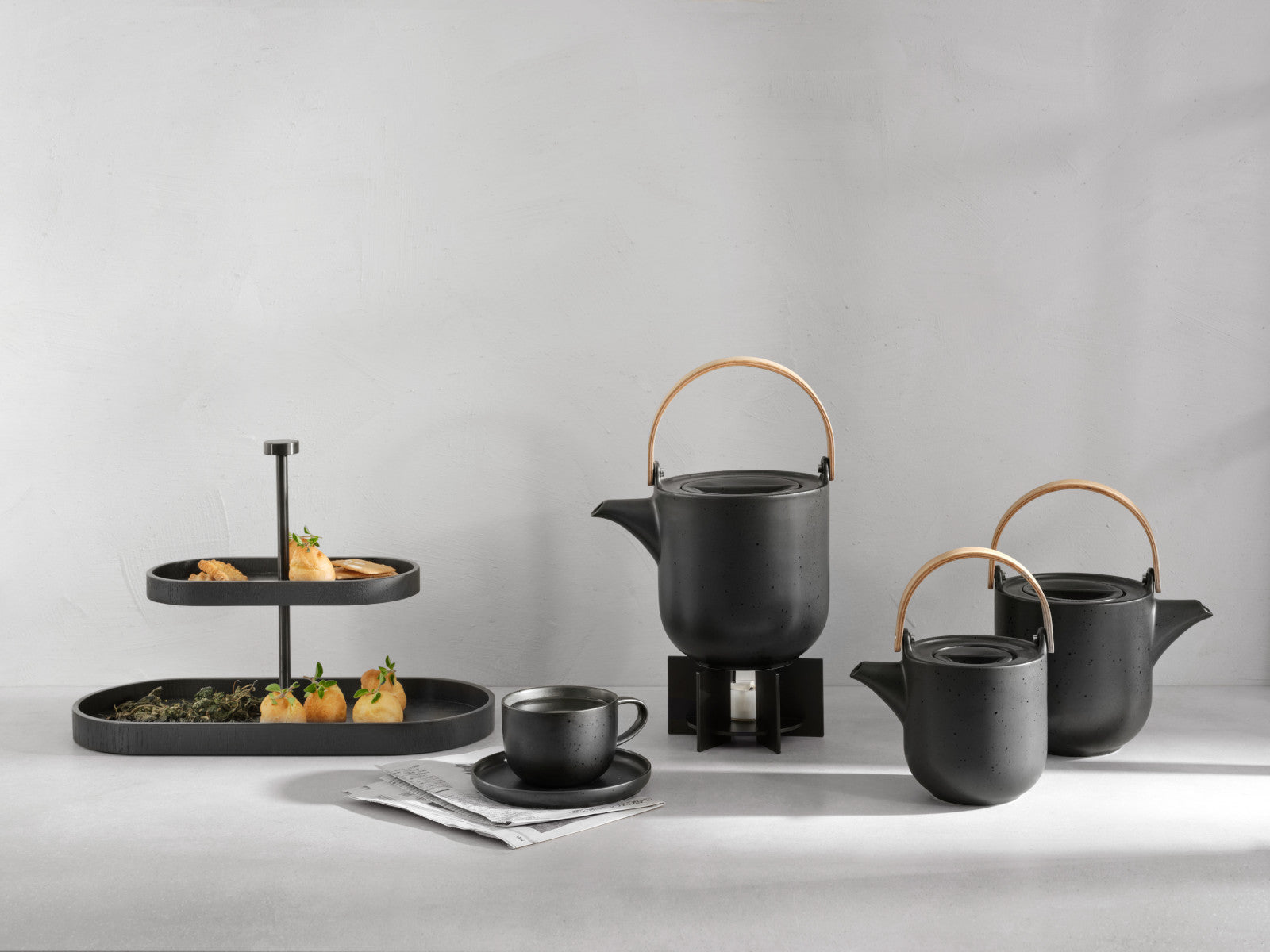 ASA coppa Teetasse und Untertasse kuro Set 2tlg Lifestyle 1