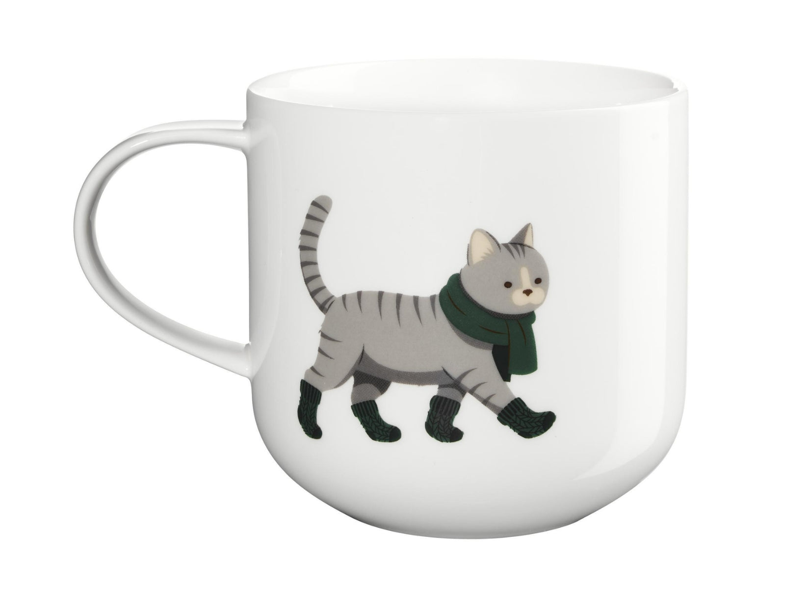 ASA xmas Henkelbecher Cat weiß 0,4l - Produktbild 1