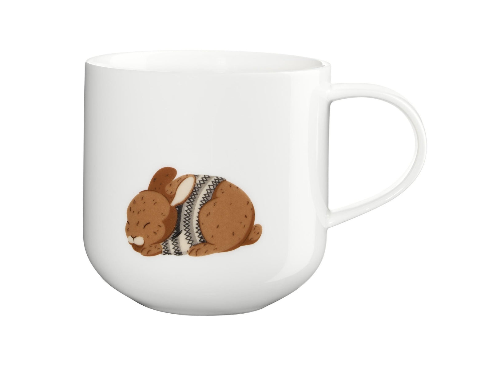 ASA xmas Henkelbecher Rabbit weiß 0,4l - Produktbild 2