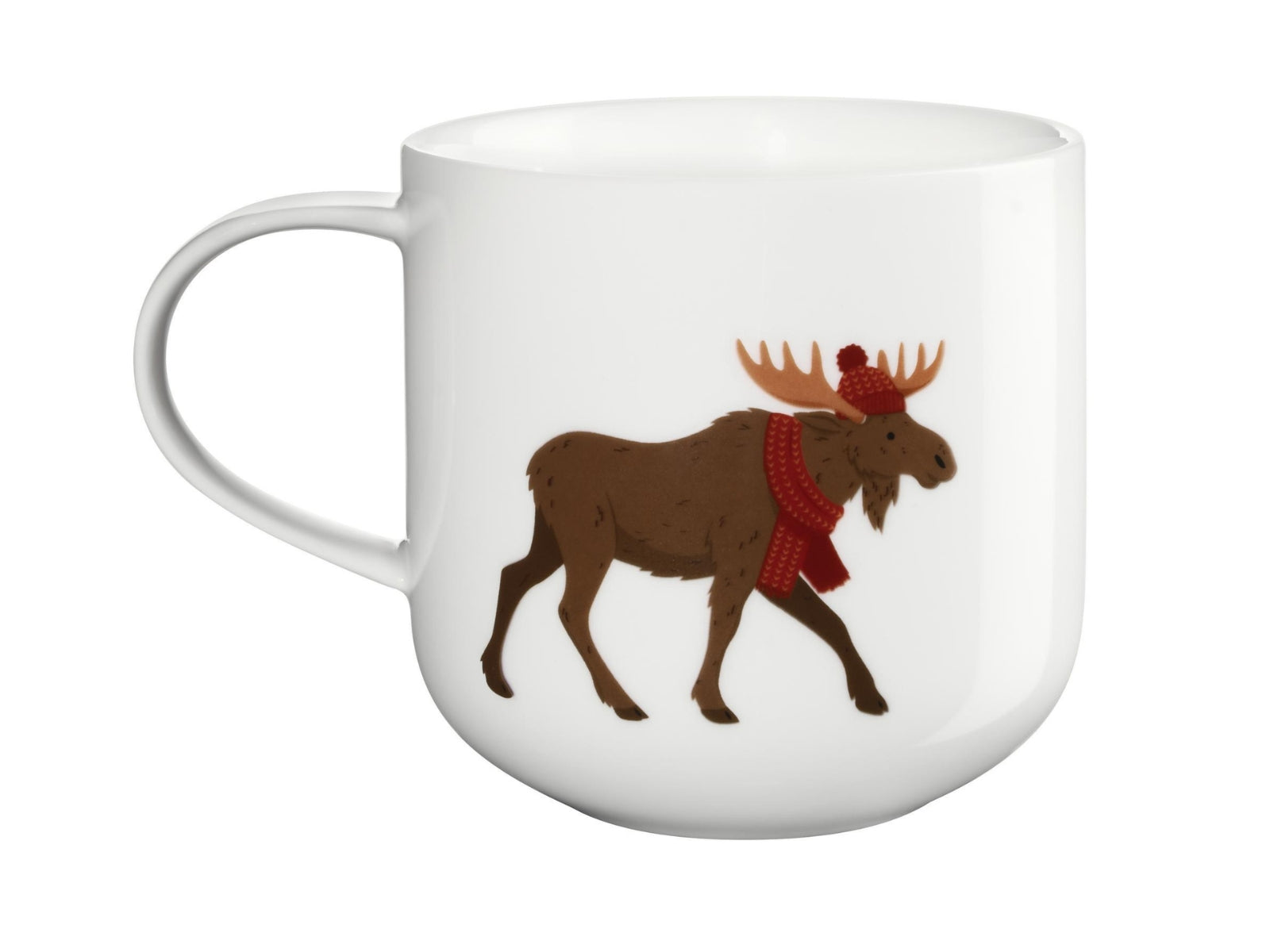 ASA xmas Henkelbecher Moose weiß 0,4l - Produktbild 1