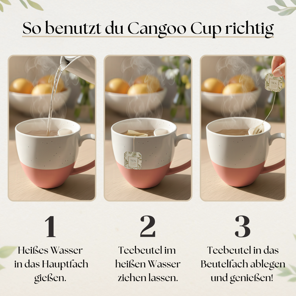 Cangoo Cup® Semi Rose Teebecher 0,33l Lifestyle 8