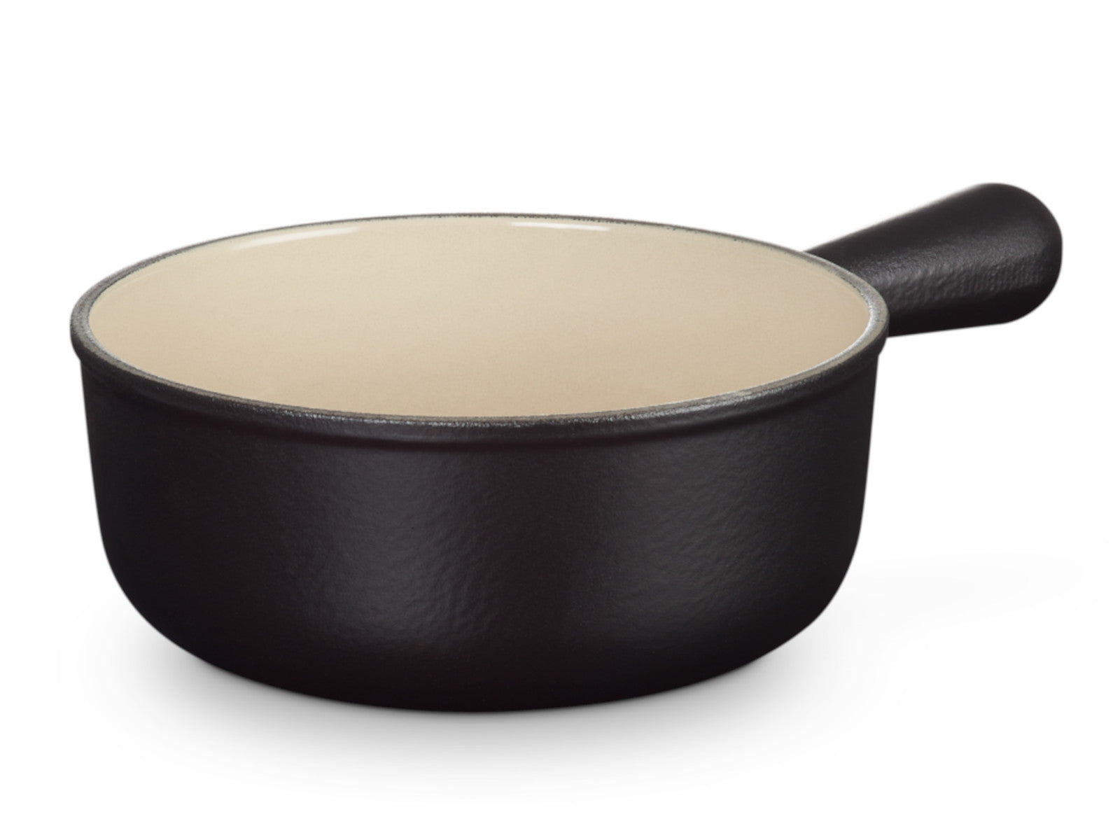 Le Creuset Caquelon Tradition schwarz matt 20cm Freisteller 2
