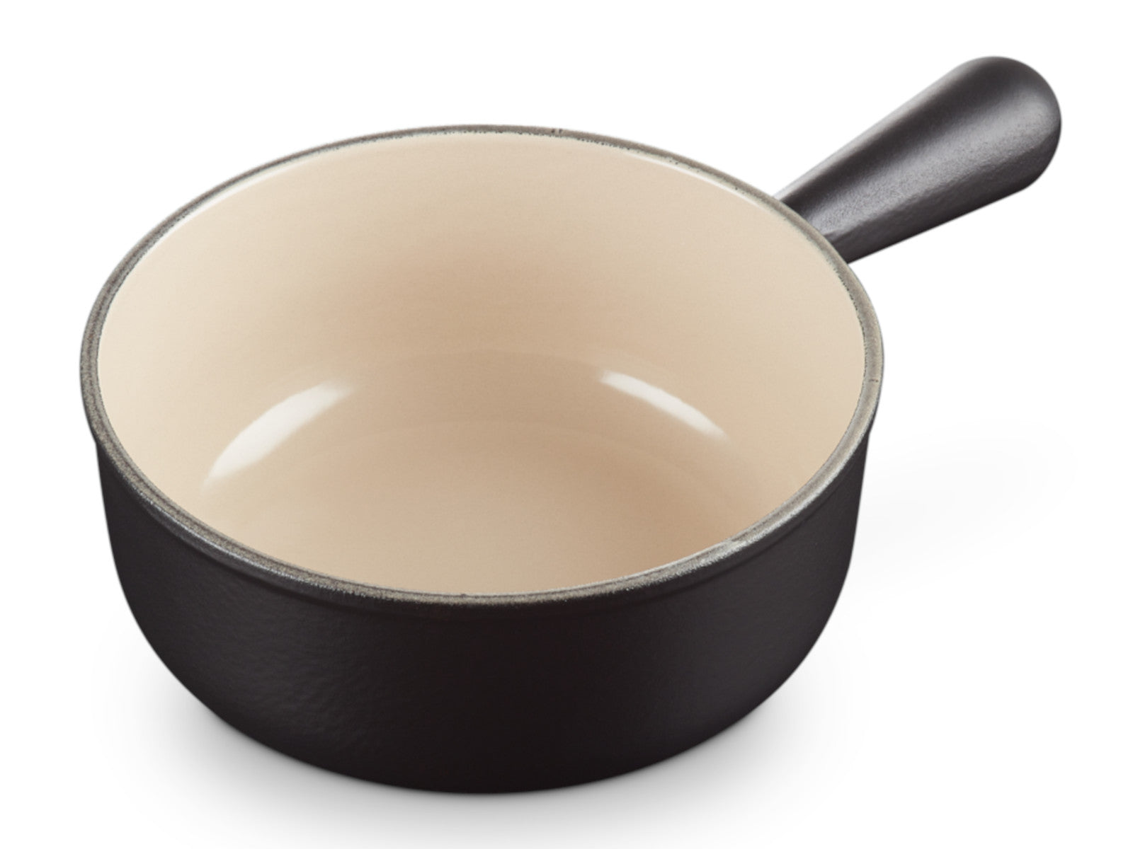 Le Creuset Caquelon Tradition schwarz matt 20cm Freisteller 6