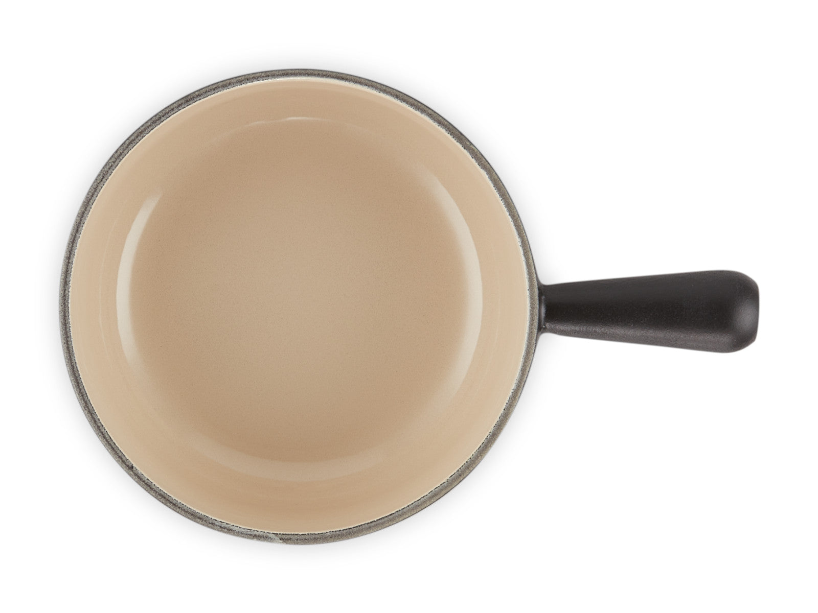 Le Creuset Caquelon Tradition schwarz matt 20cm Freisteller 4