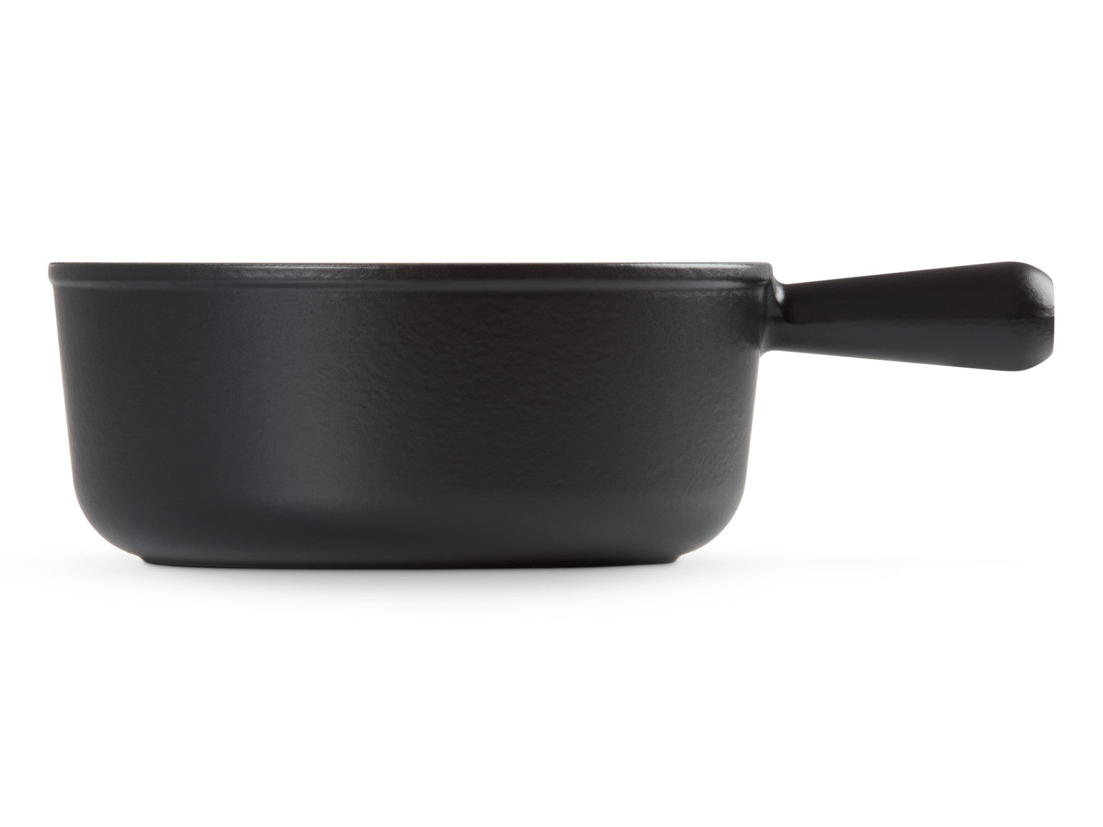 Le Creuset Caquelon Tradition schwarz matt 24cm Freisteller 2