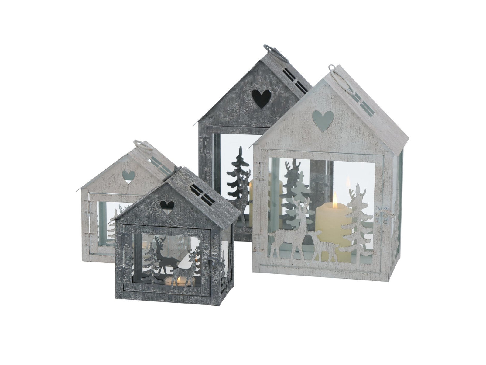 Boltze Helli Laterne Haus 16cm sortiert (1 Stück)