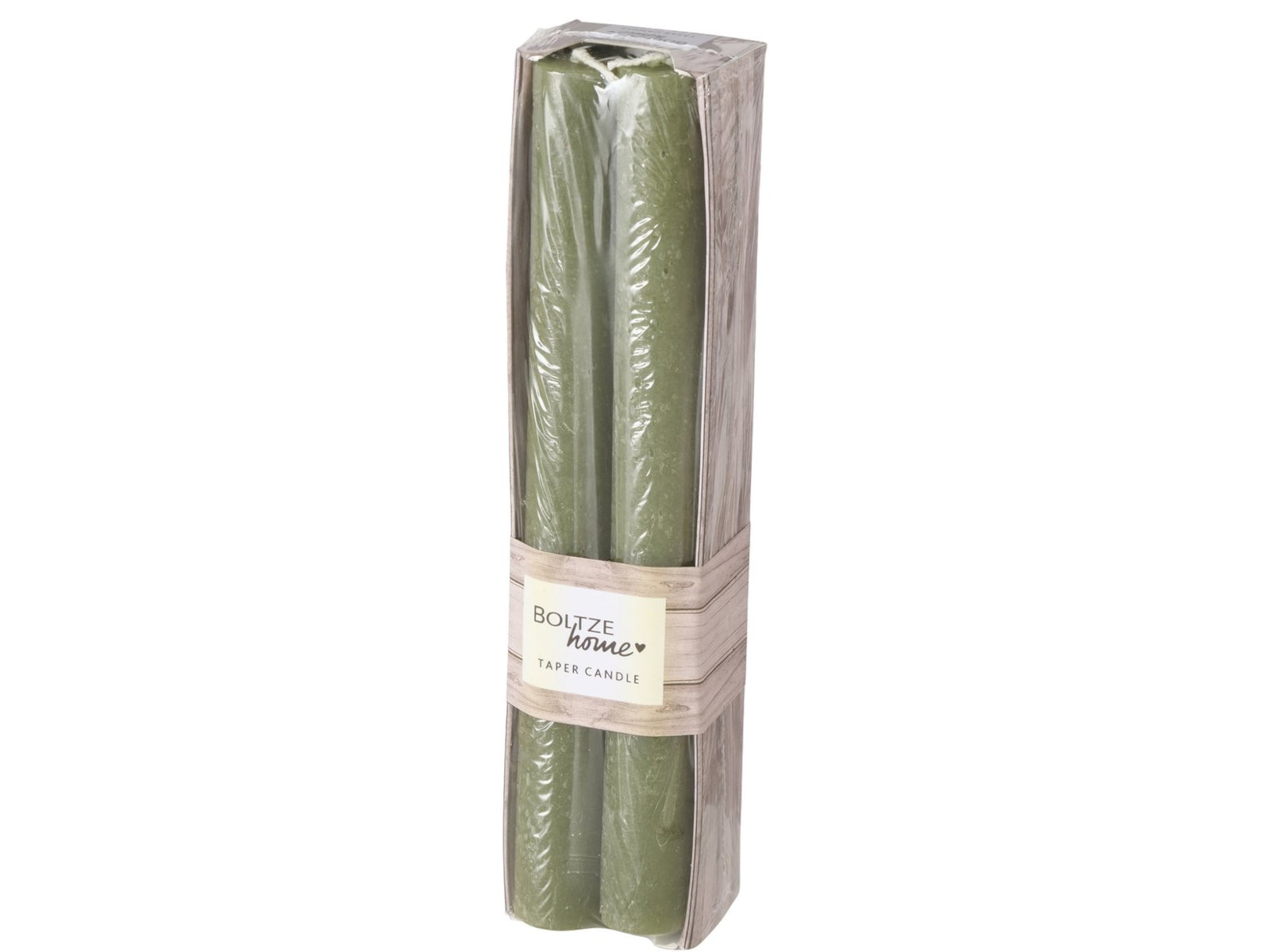 Boltze Melia Stabkerze khaki 20cm 4tlg Freisteller 1