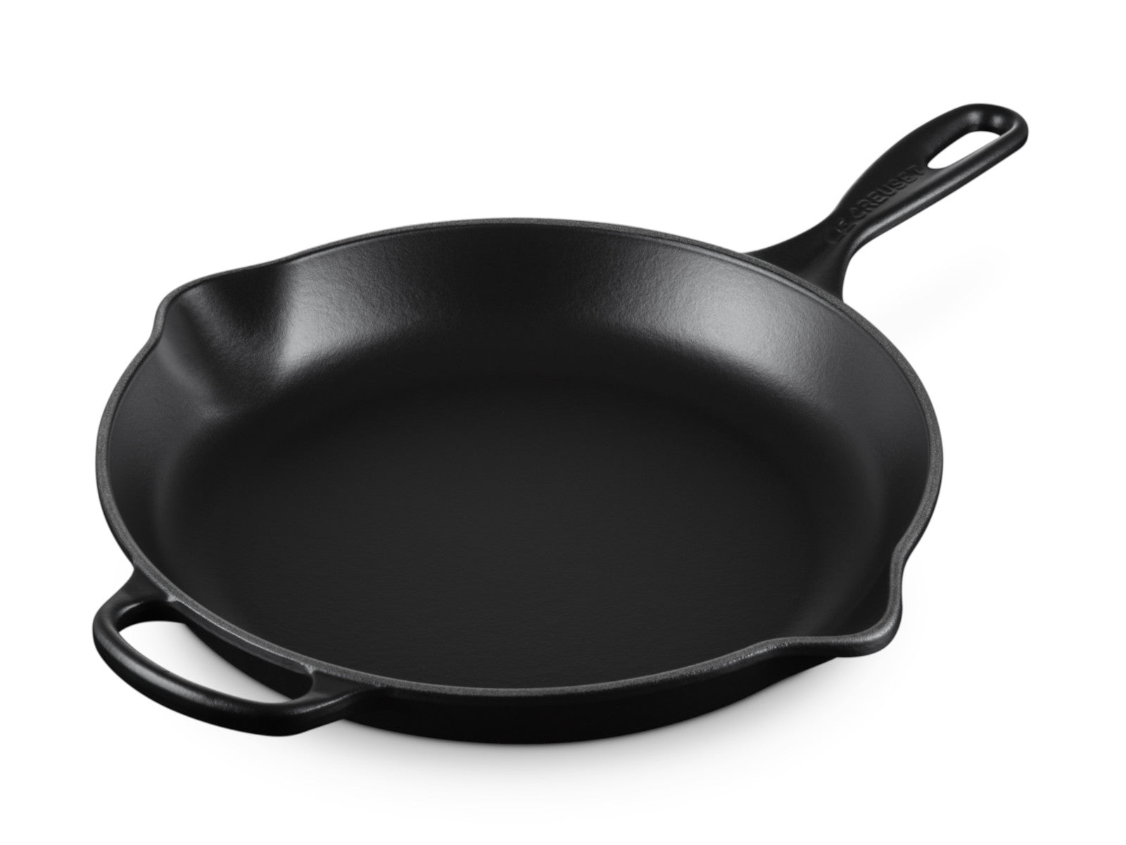 Le Creuset Brat- und Servierpfanne Signature rund schwarz matt 30cm Freisteller 2