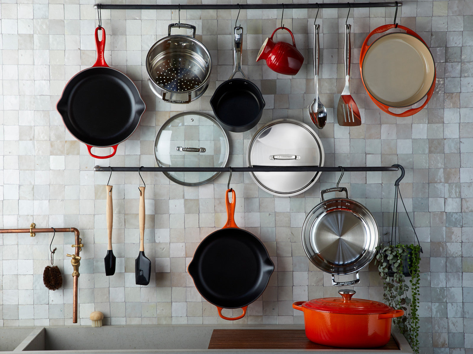 Le Creuset Brat- und Servierpfanne Signature rund ofenrot 30cm - Produktbild 7