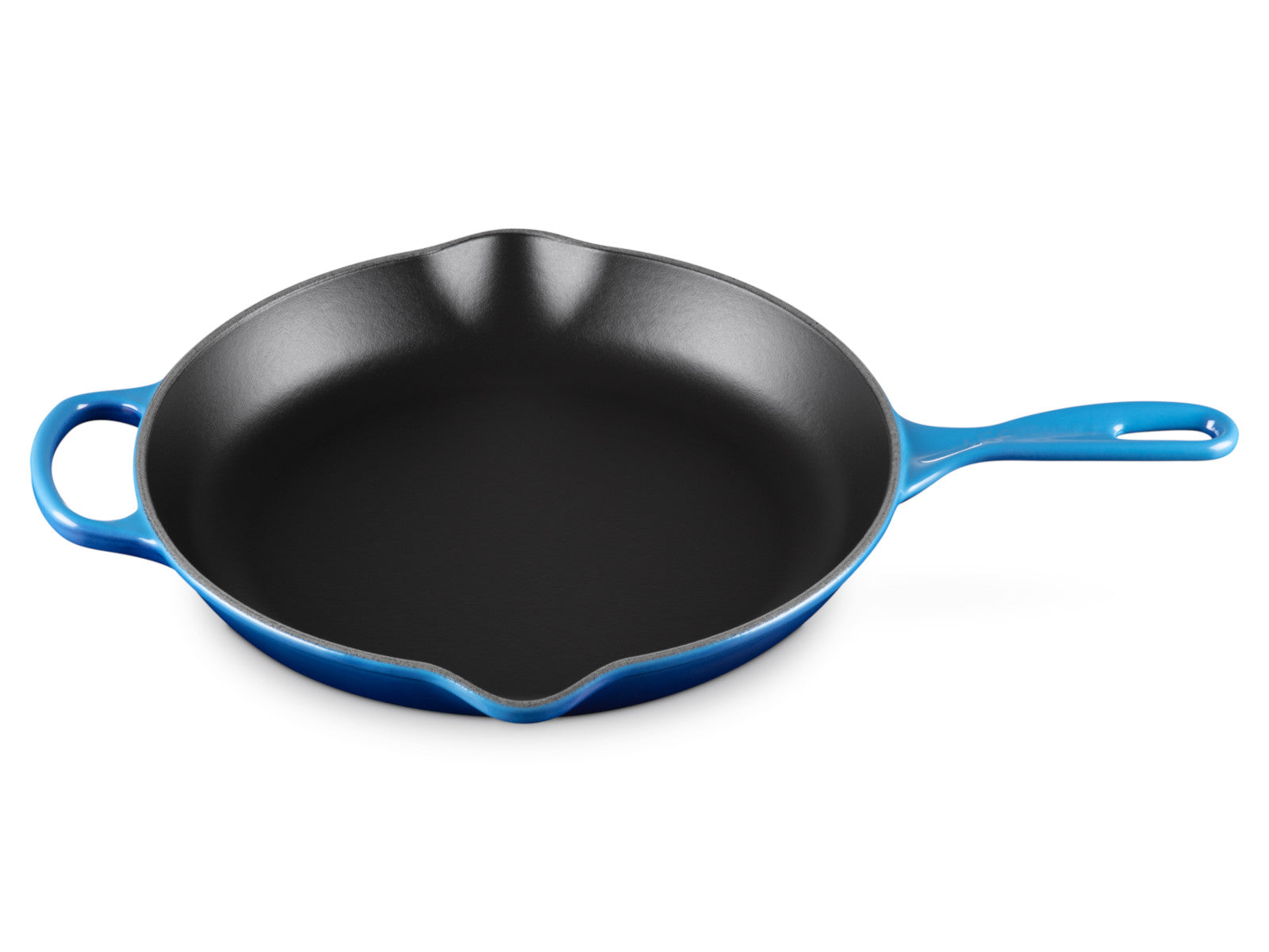 Le Creuset Brat- und Servierpfanne Signature rund azure 30cm Freisteller 5
