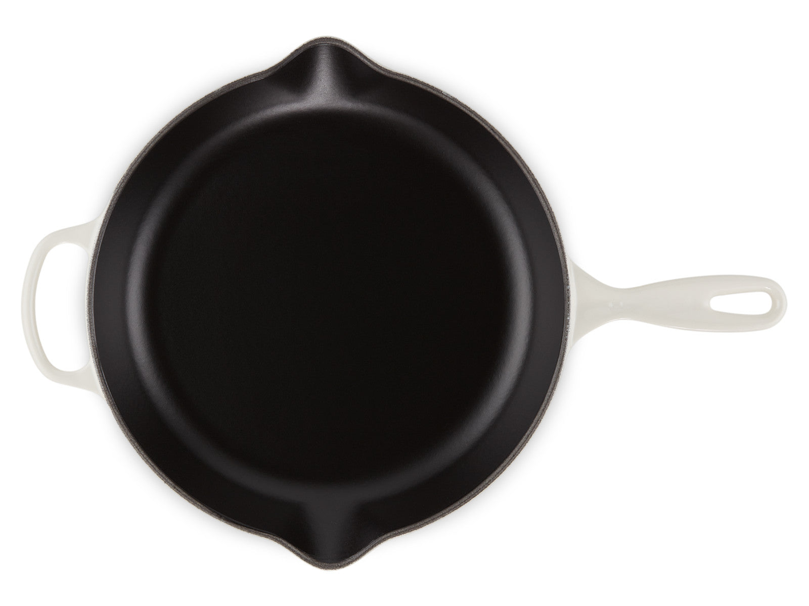 Le Creuset Brat- und Servierpfanne Signature rund meringue 30cm Freisteller 3