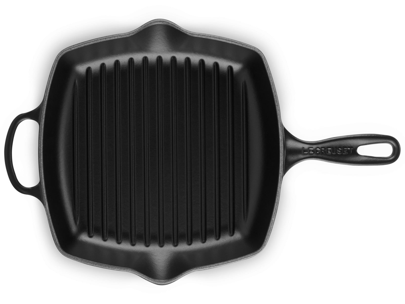 Le Creuset Grillpfanne Signature quadratisch schwarz matt 26cm Freisteller 4