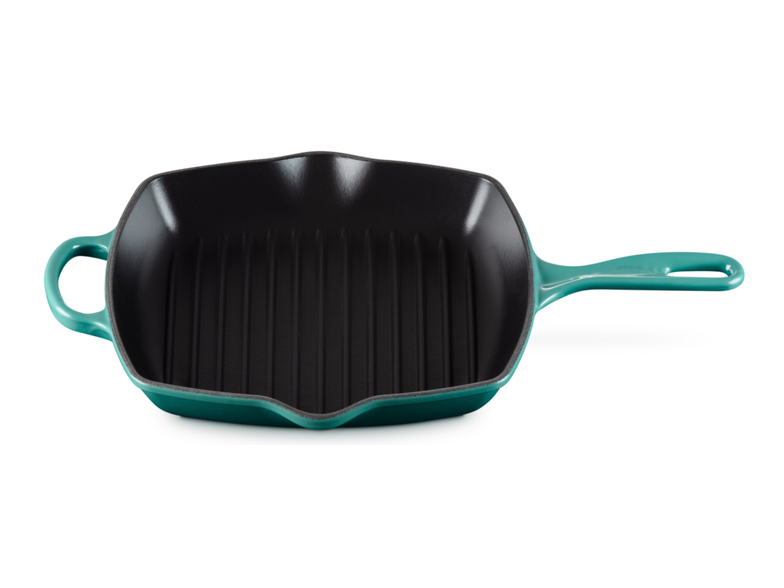 Le Creuset Grillpfanne Signature quadratisch bleu riviera 26cm - Produktbild 2
