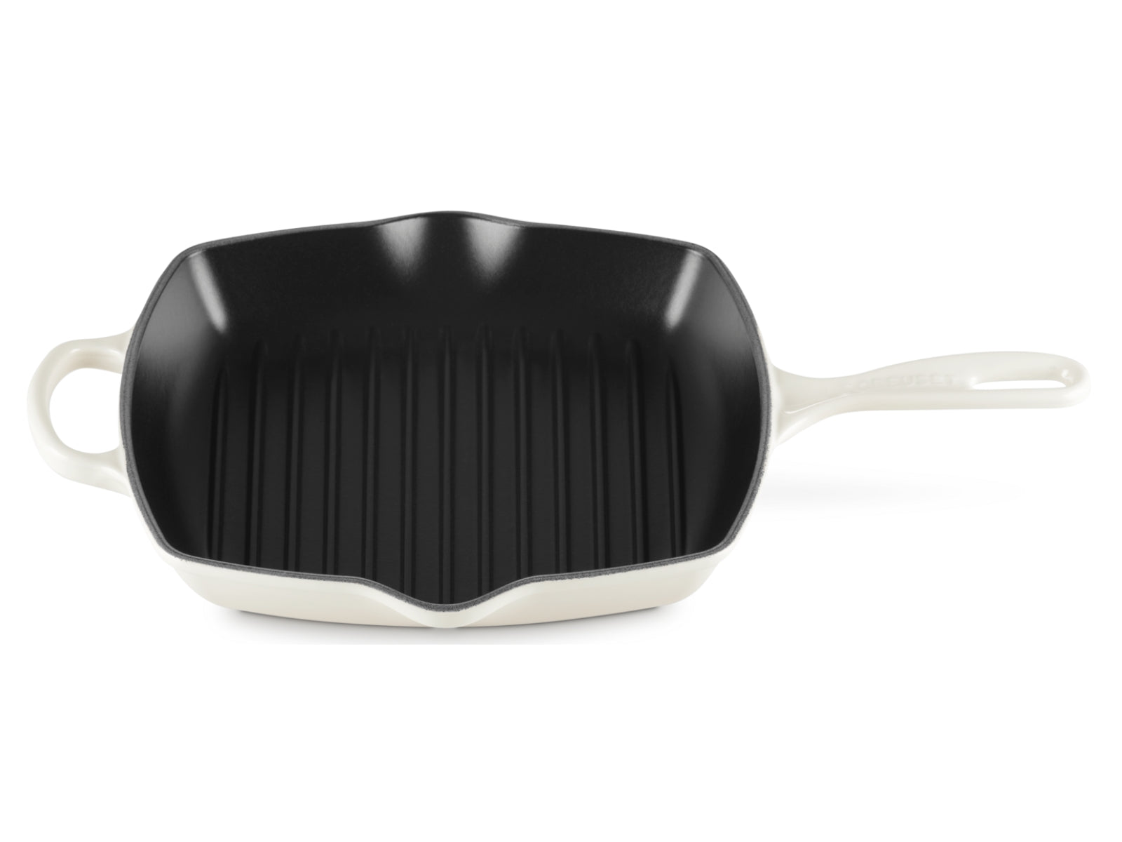Le Creuset Grillpfanne Signature quadratisch meringue 26cm - Produktbild 4