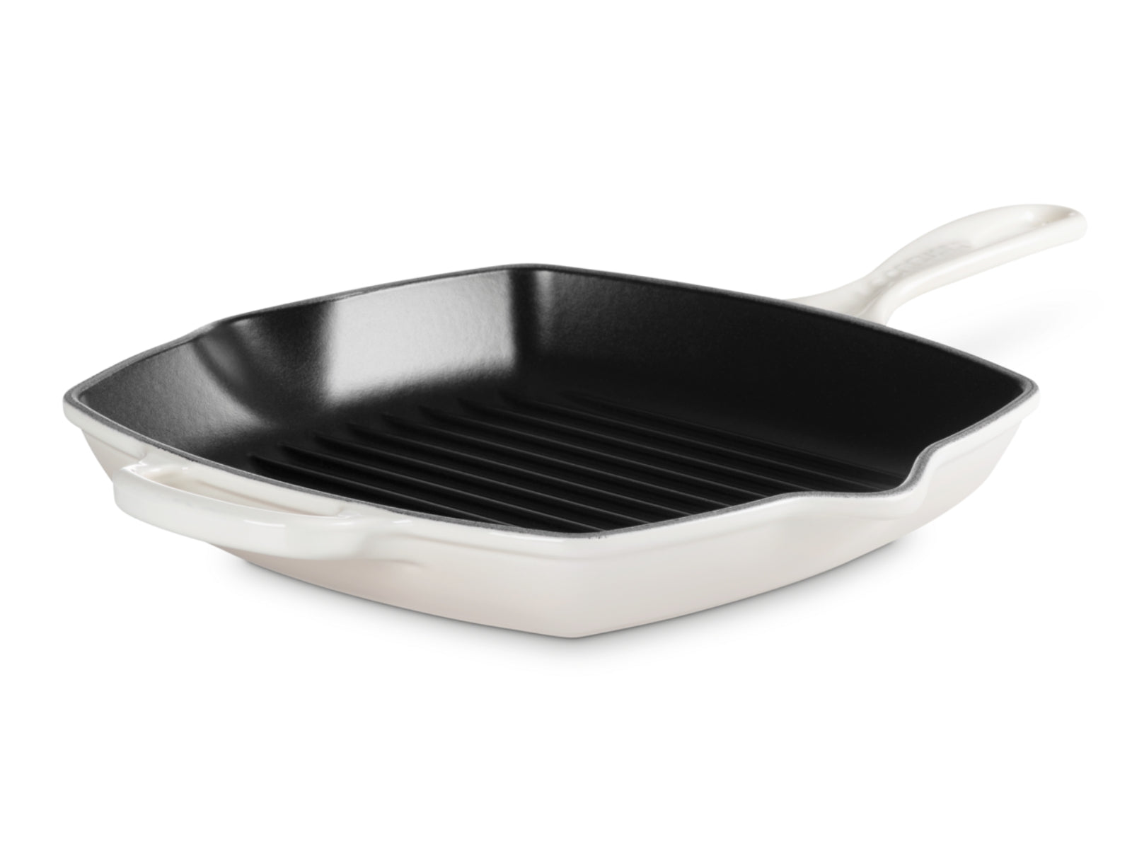 Le Creuset Grillpfanne Signature quadratisch meringue 26cm - Produktbild 3