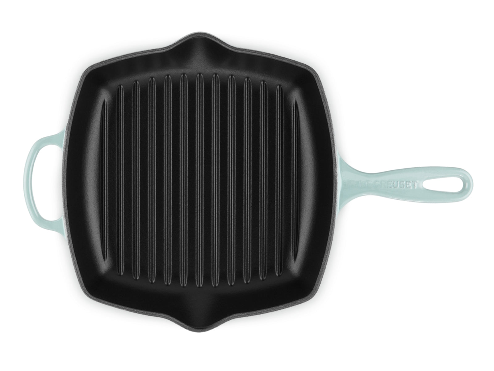 Le Creuset Grillpfanne Signature quadratisch sea salt 26cm - Produktbild 4