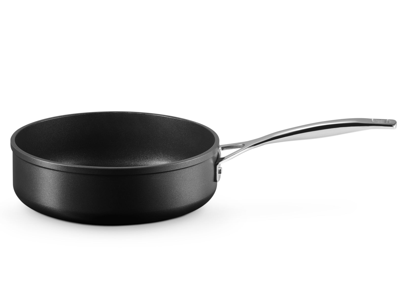Le Creuset Aluminium-Antihaft Sautépfanne rund schwarz 24cm Freisteller 1
