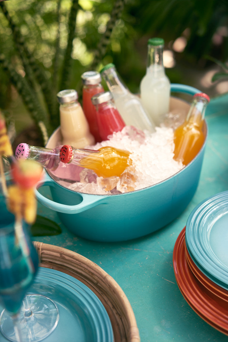 Le Creuset Bräter Signatur oval karibik 25,7cm Lifestyle 2