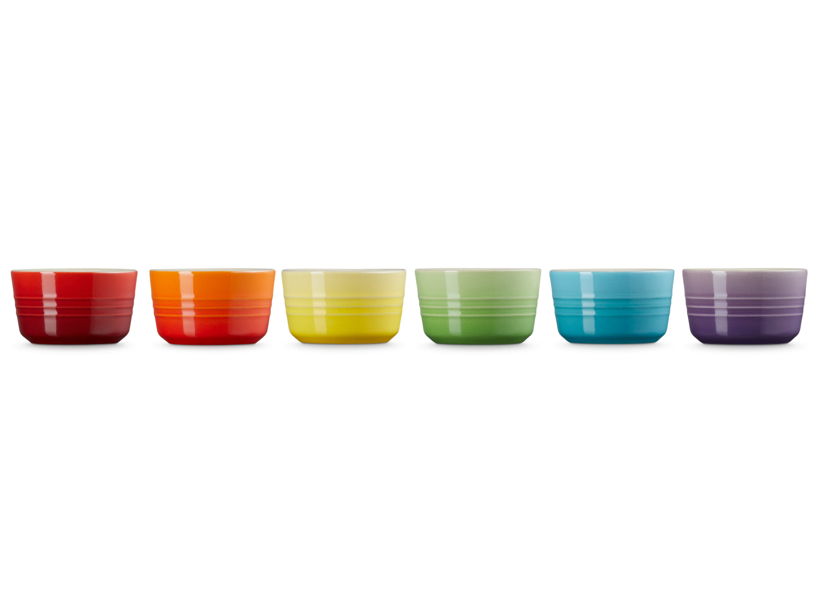 Le Creuset Regenbogen Mini Förmchen 100ml Set 6tlg Freisteller 3