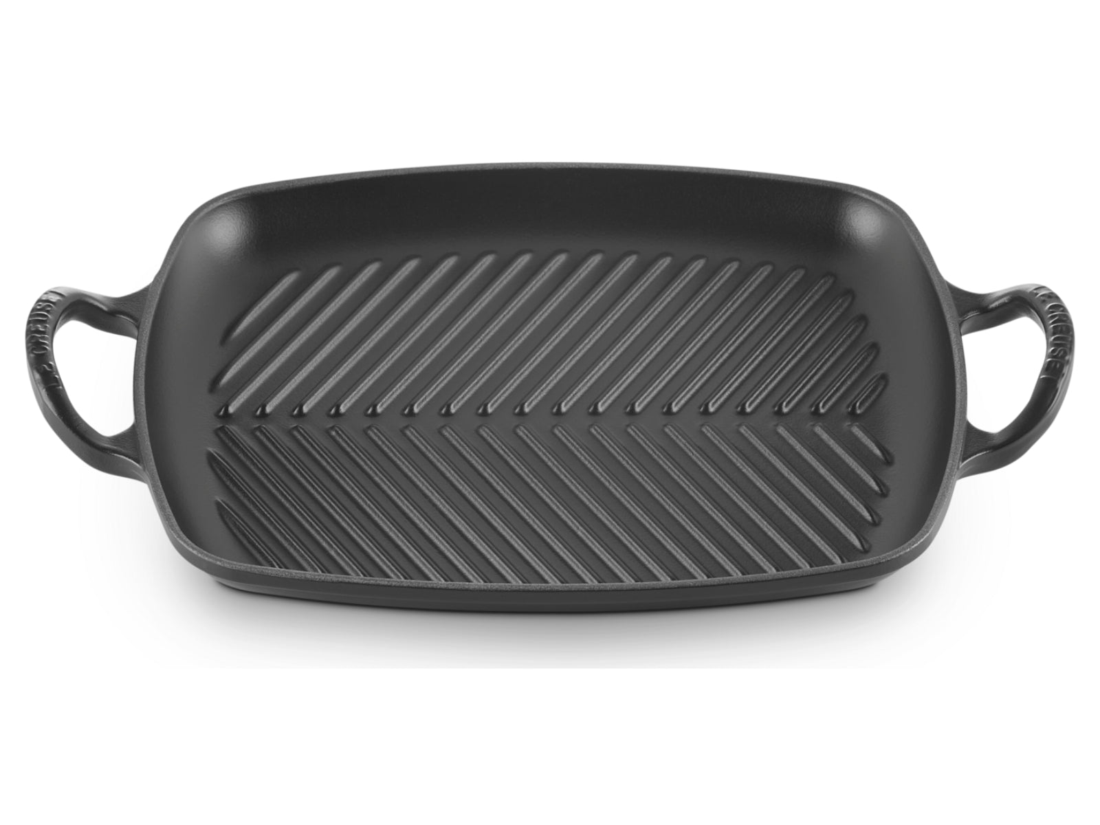 Le Creuset Grillplatte Signature rechteckig schwarz matt 30cm - Produktbild 2