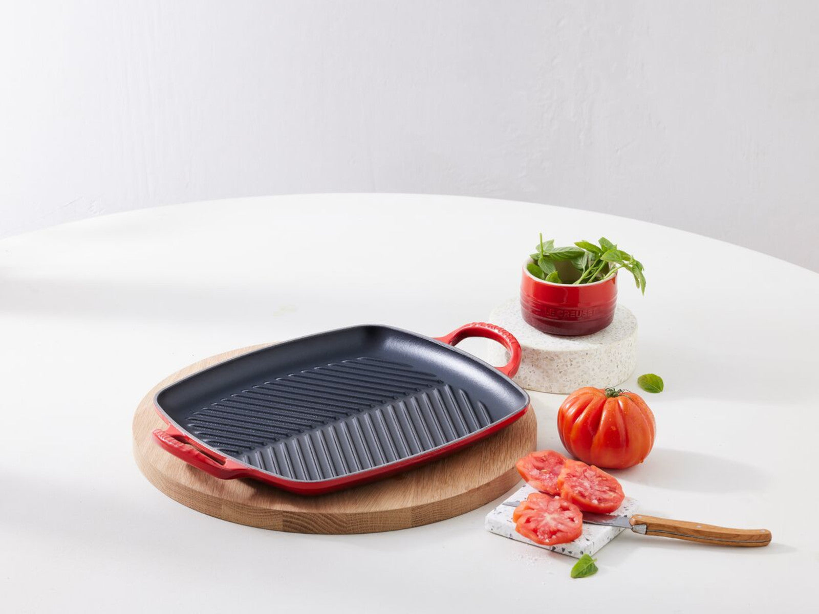 Le Creuset Grillplatte Signature rechteckig meringue 30cm - Produktbild 5