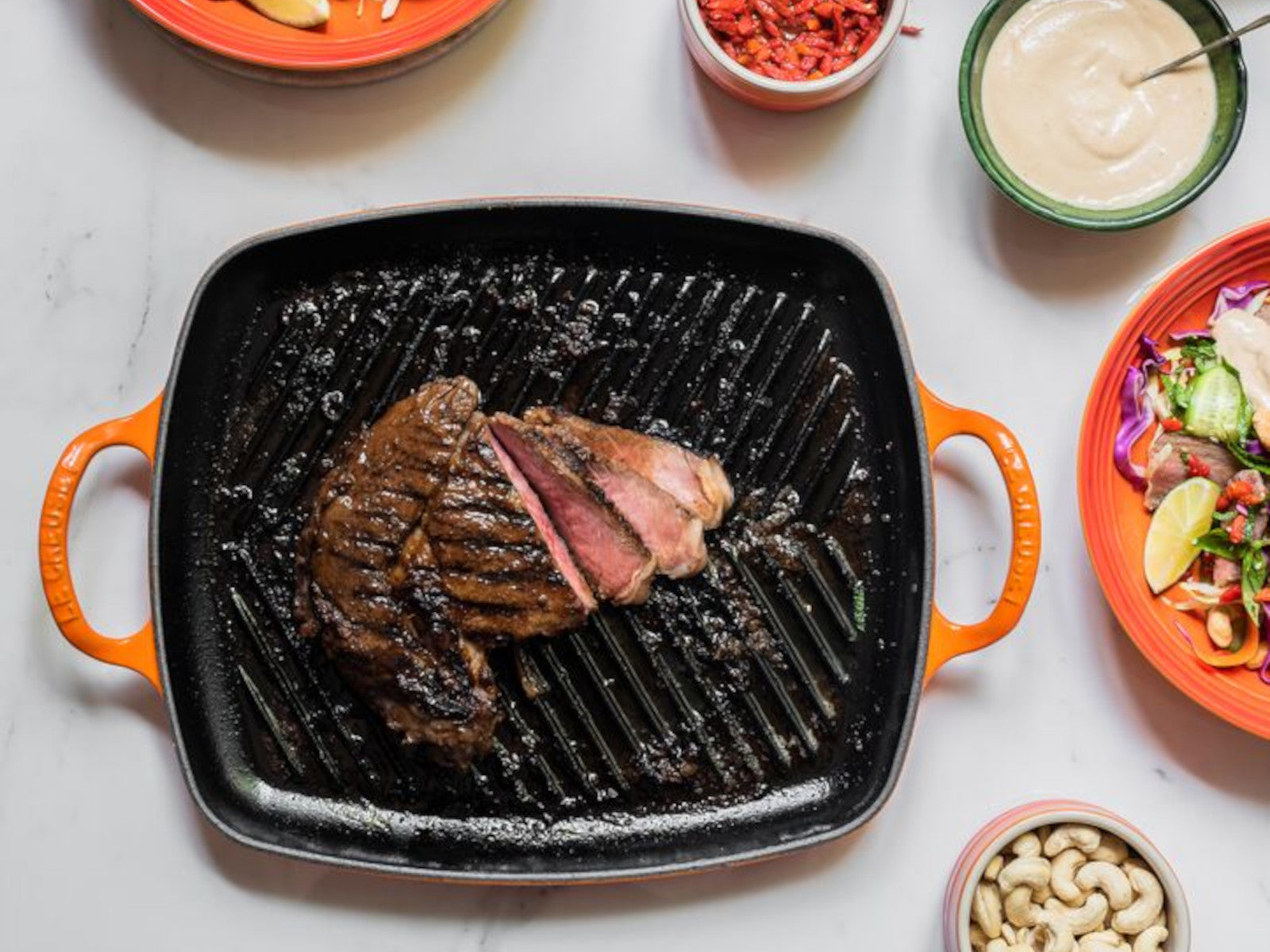 Le Creuset Grillplatte Signature rechteckig ofenrot 30cm - Produktbild 5