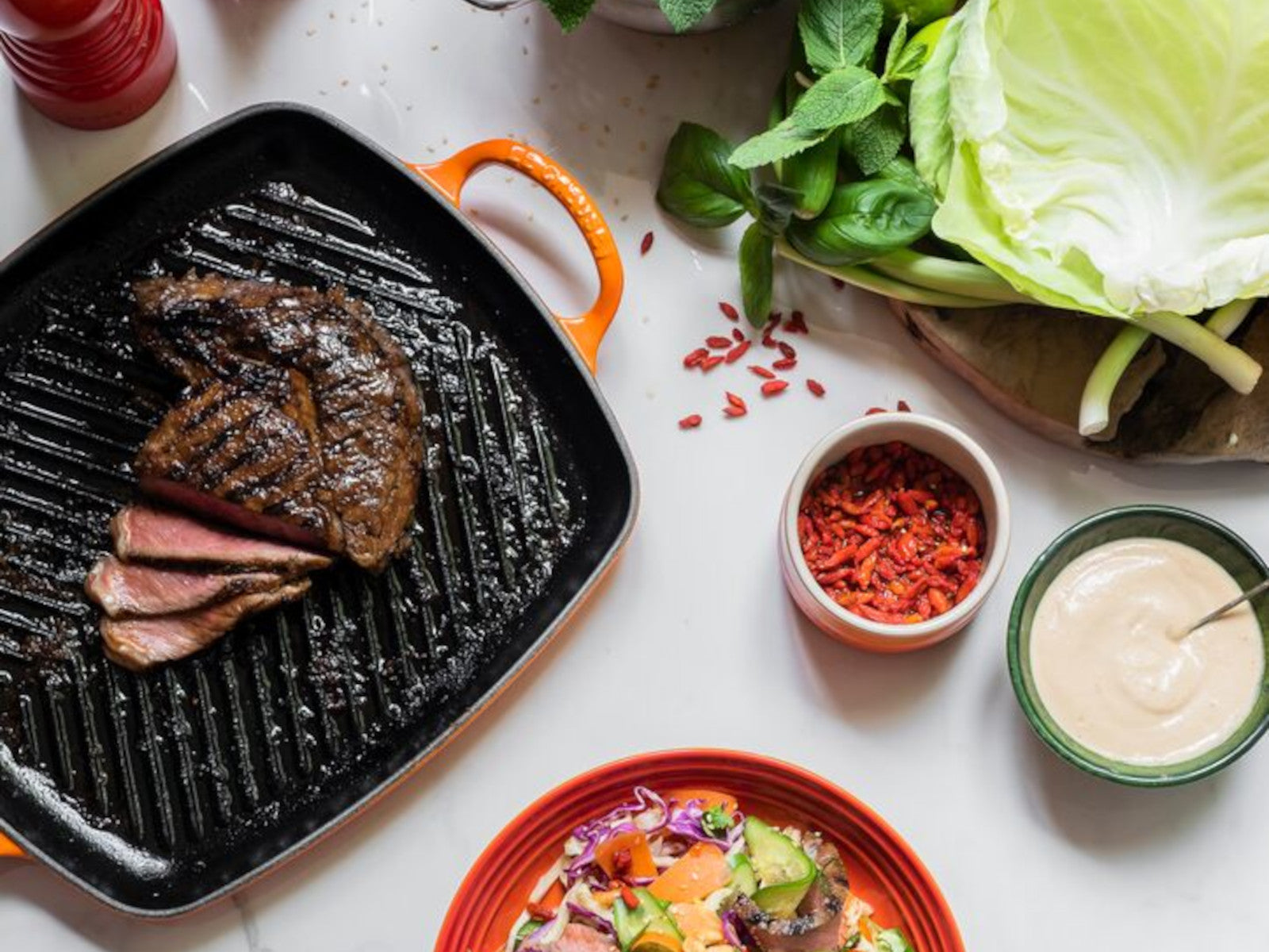 Le Creuset Grillplatte Signature rechteckig ofenrot 30cm - Produktbild 6