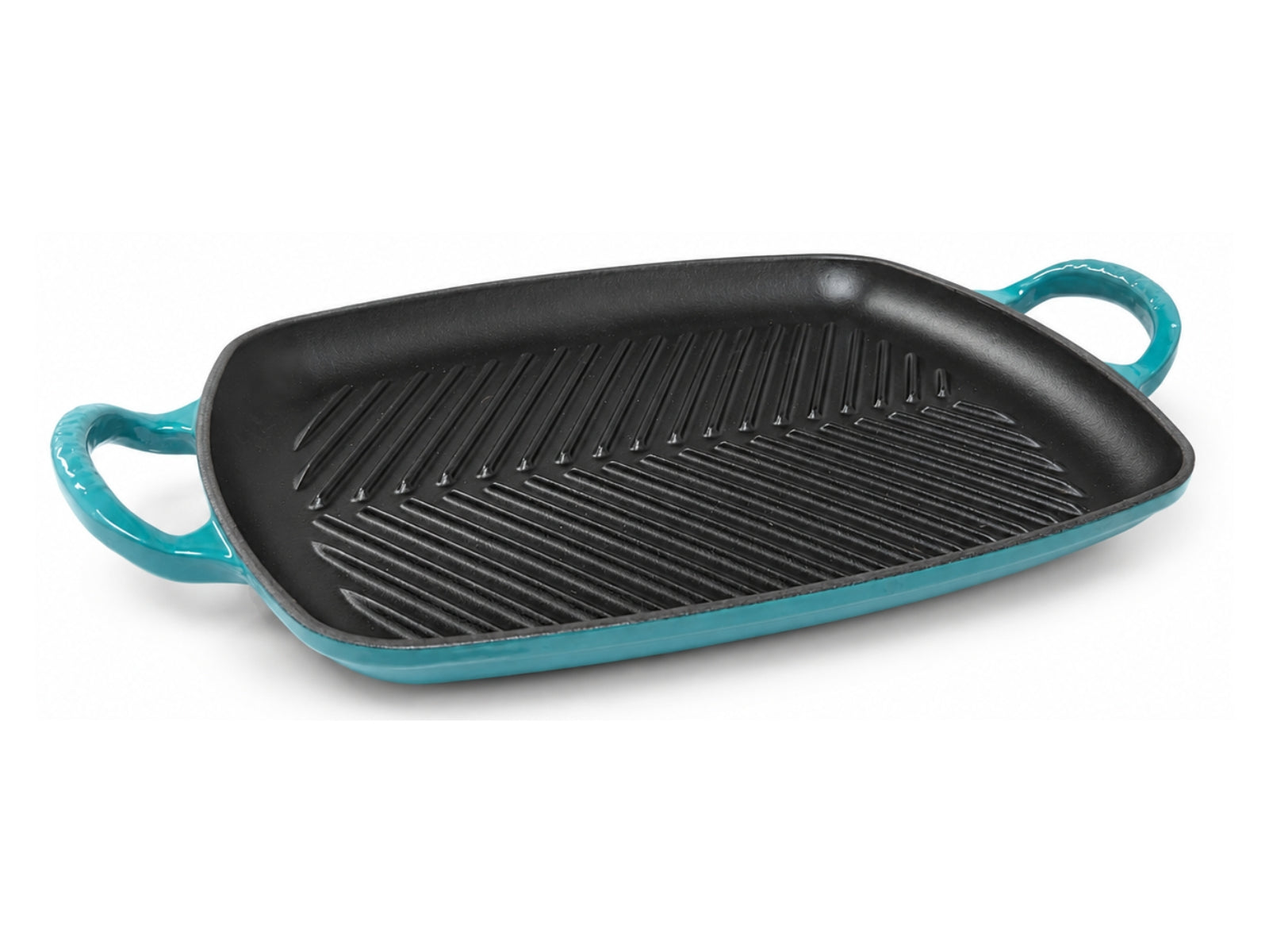Le Creuset Grillplatte Signature rechteckig bleu riviera 30cm - Produktbild 1