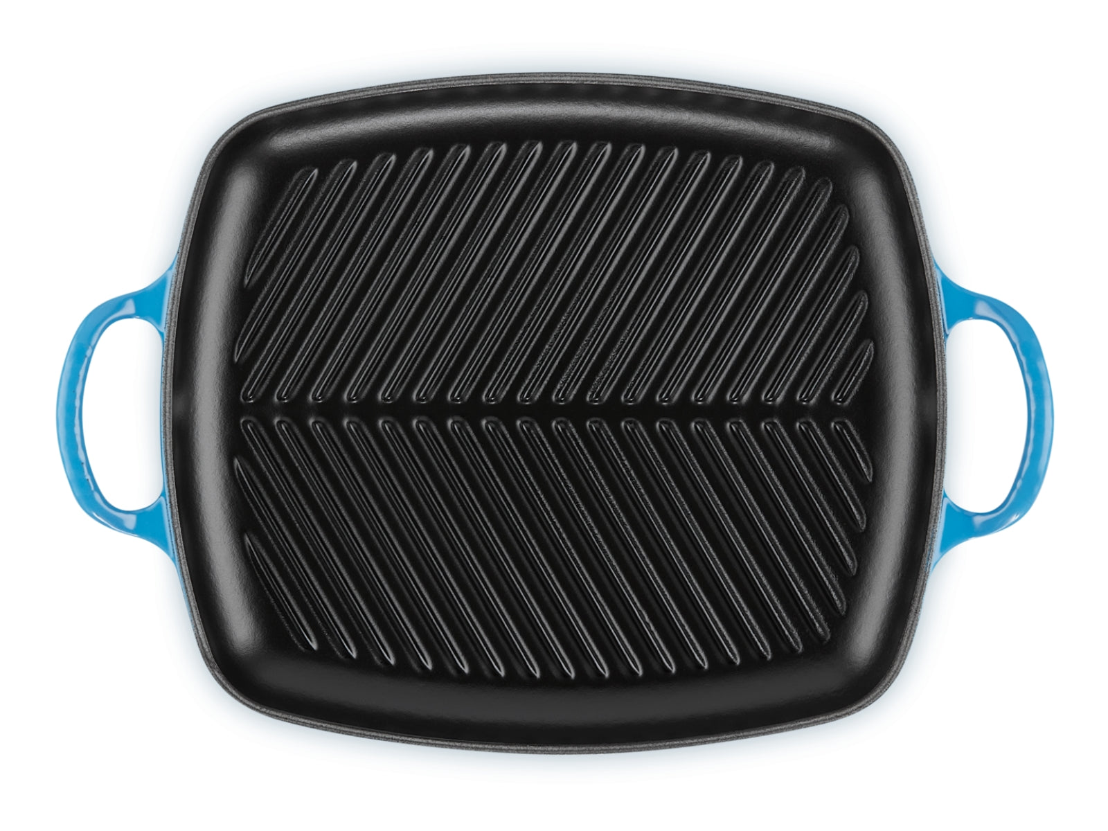 Le Creuset Grillplatte Signature rechteckig azure 30cm