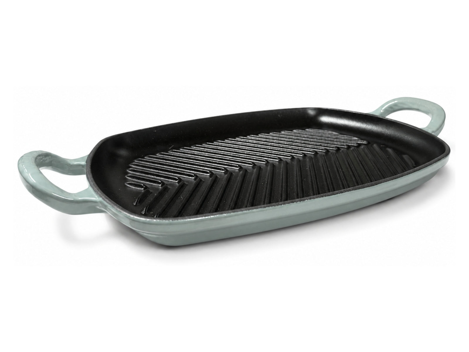 Le Creuset Grillplatte Signature rechteckig sea salt 30cm - Produktbild 1