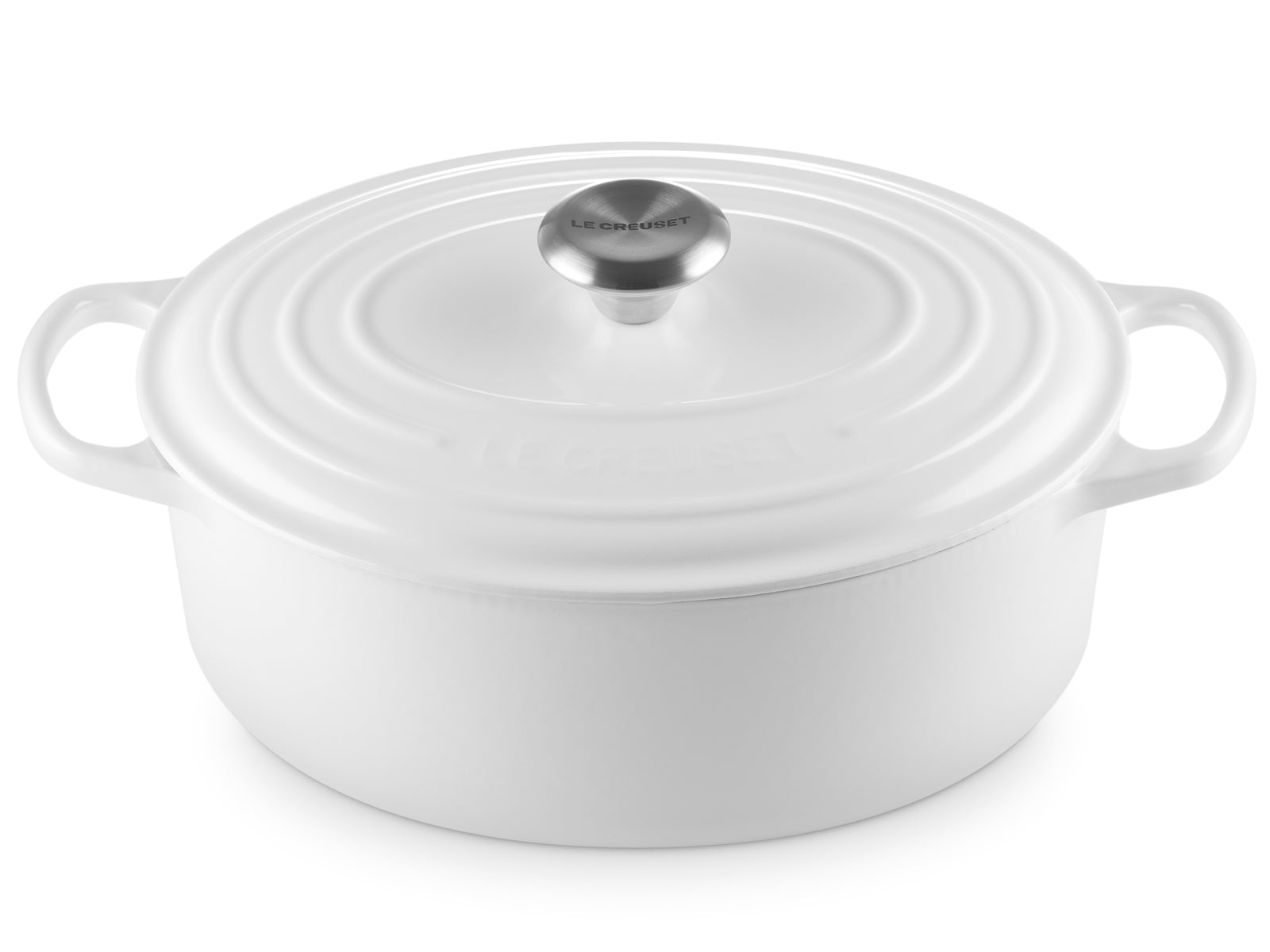 Le Creuset Bräter Signature oval weiss 29cm Freisteller 2