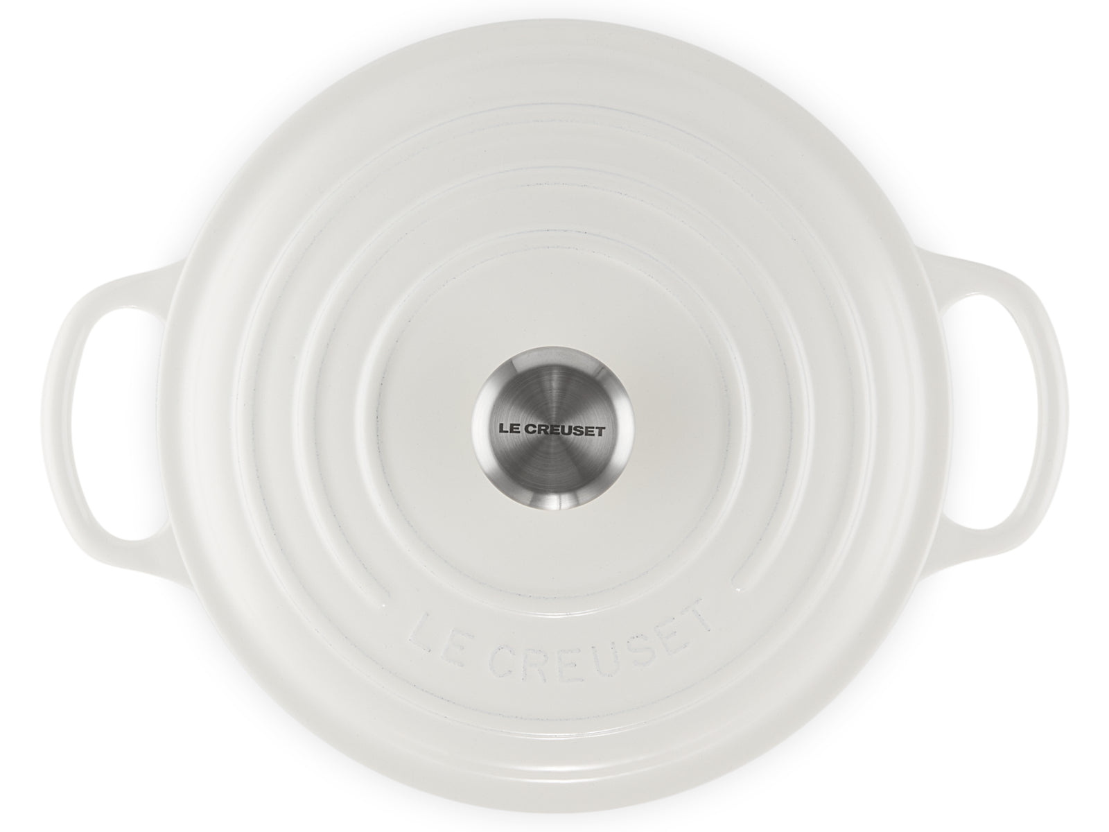 Le Creuset Bräter Signature rund weiss 22cm Freisteller 4