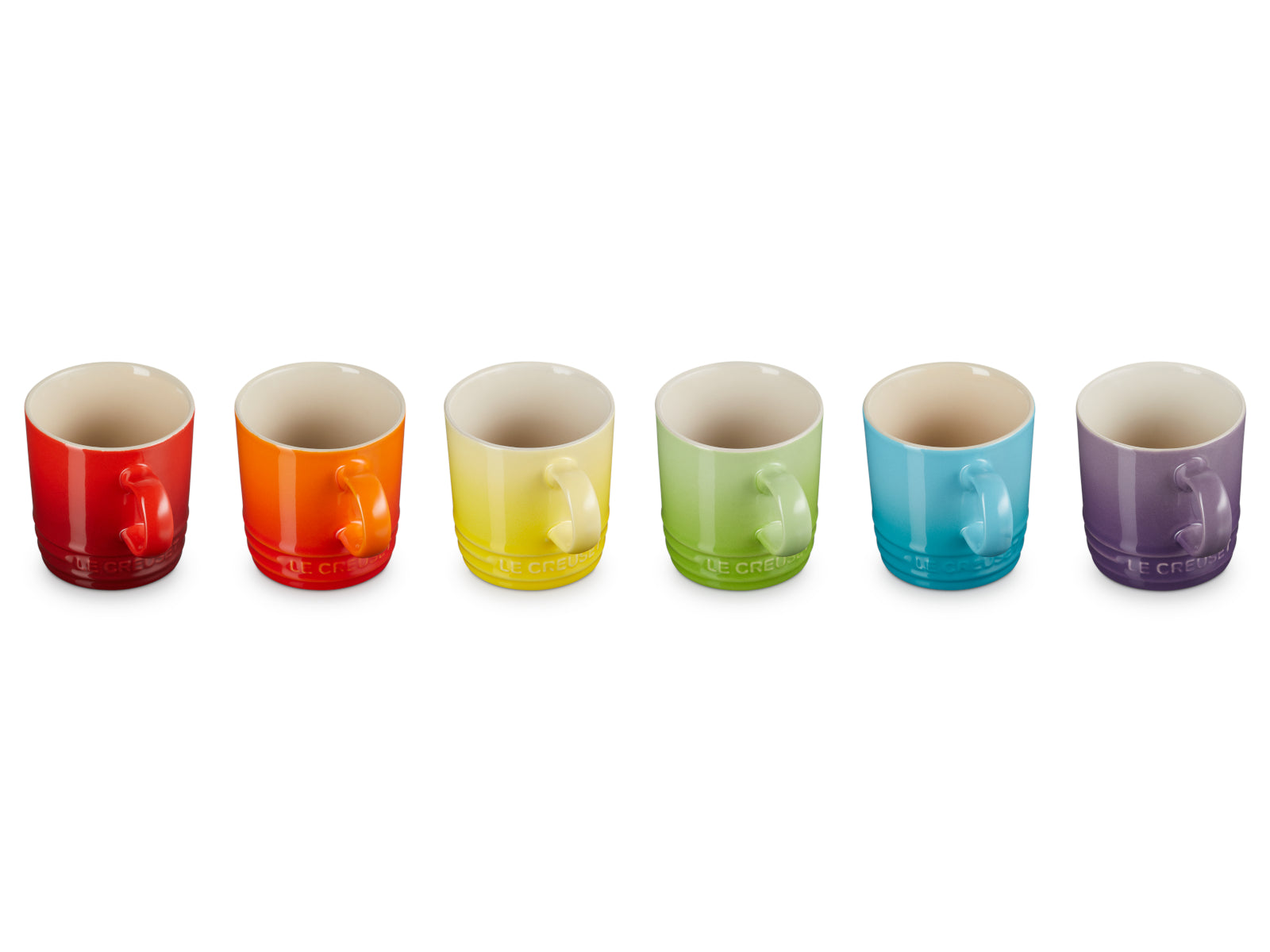 Le Creuset Regenbogen Espressotassen 100ml Set 6tlg Freisteller 2