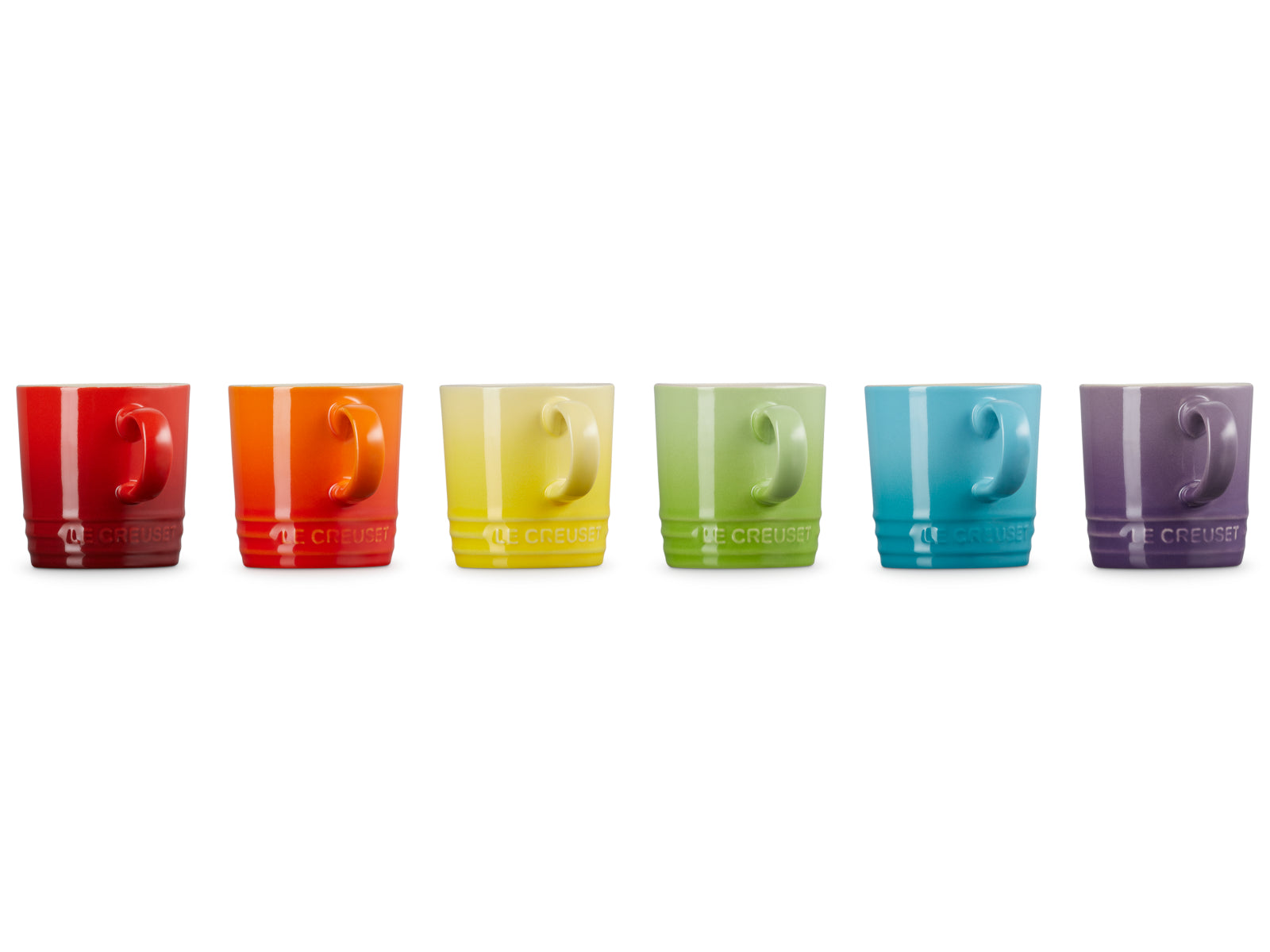 Le Creuset Regenbogen Espressotassen 100ml Set 6tlg Freisteller 3