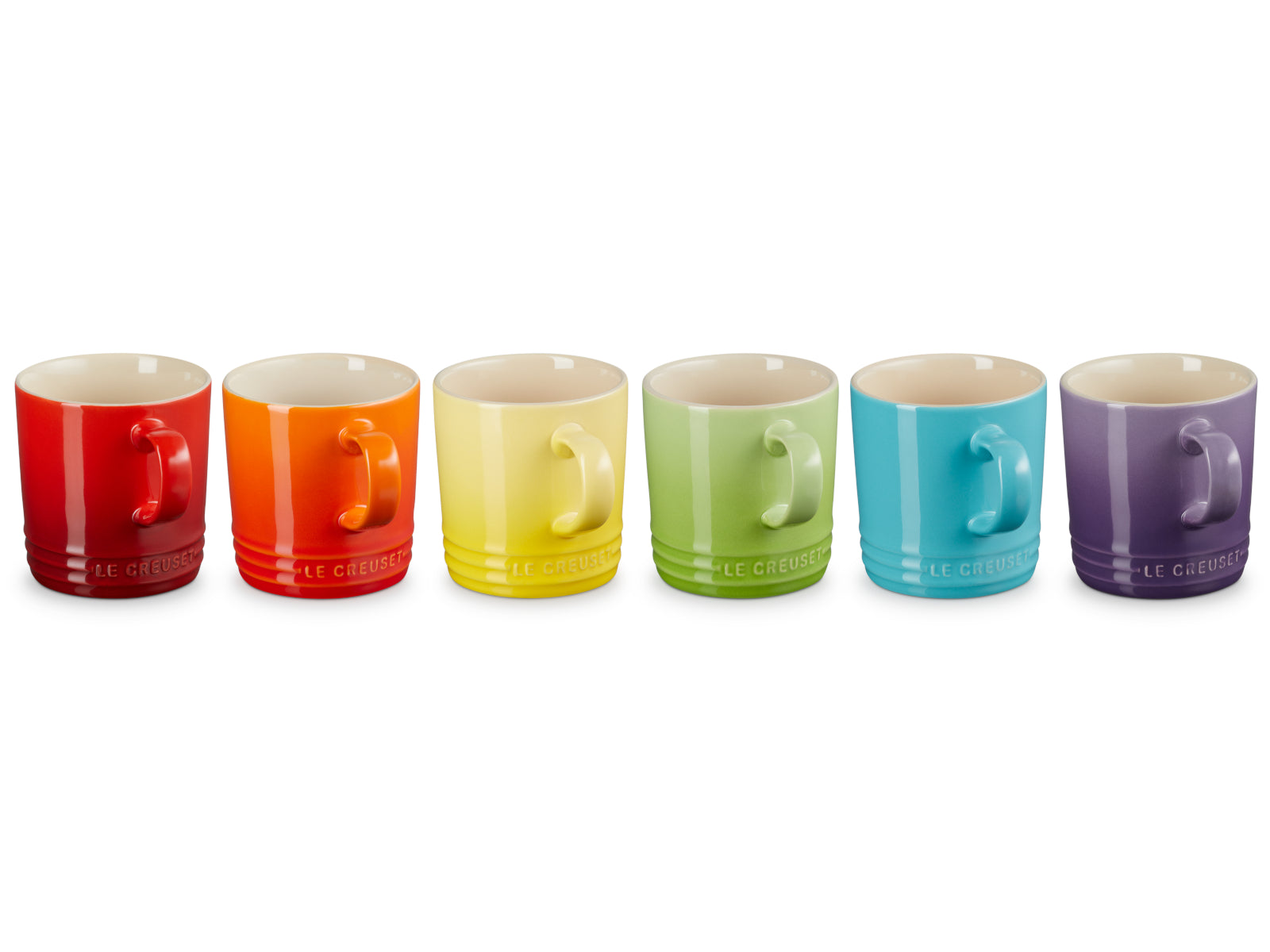 Le Creuset Regenbogen Becher 3,5l Set 6tlg Freisteller 1