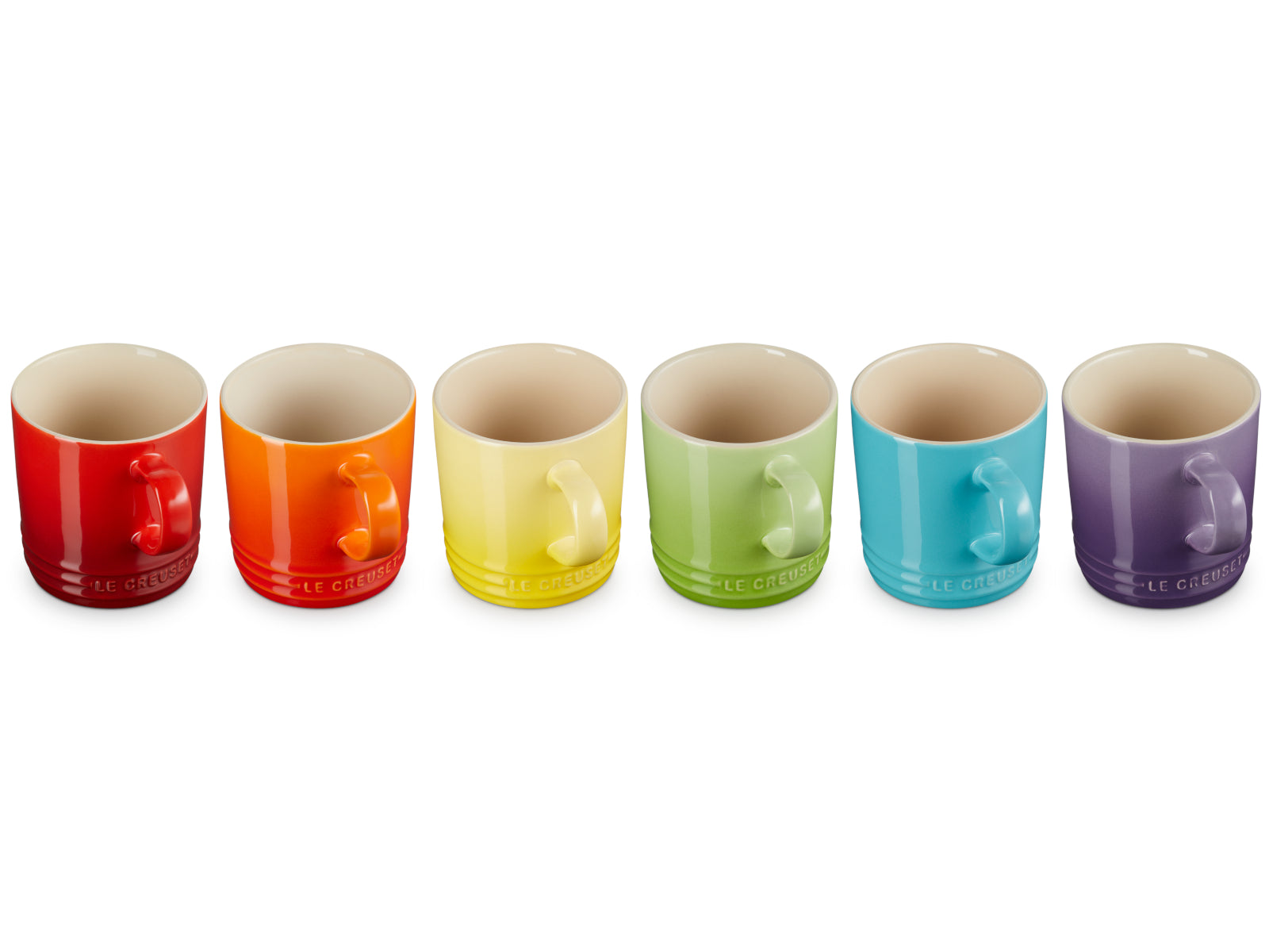 Le Creuset Regenbogen Becher 3,5l Set 6tlg Freisteller 3