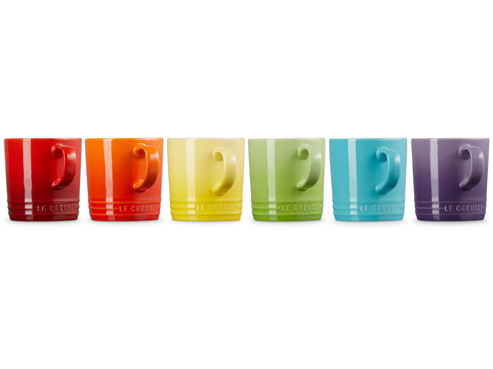 Le Creuset Regenbogen Becher 3,5l Set 6tlg Freisteller 2