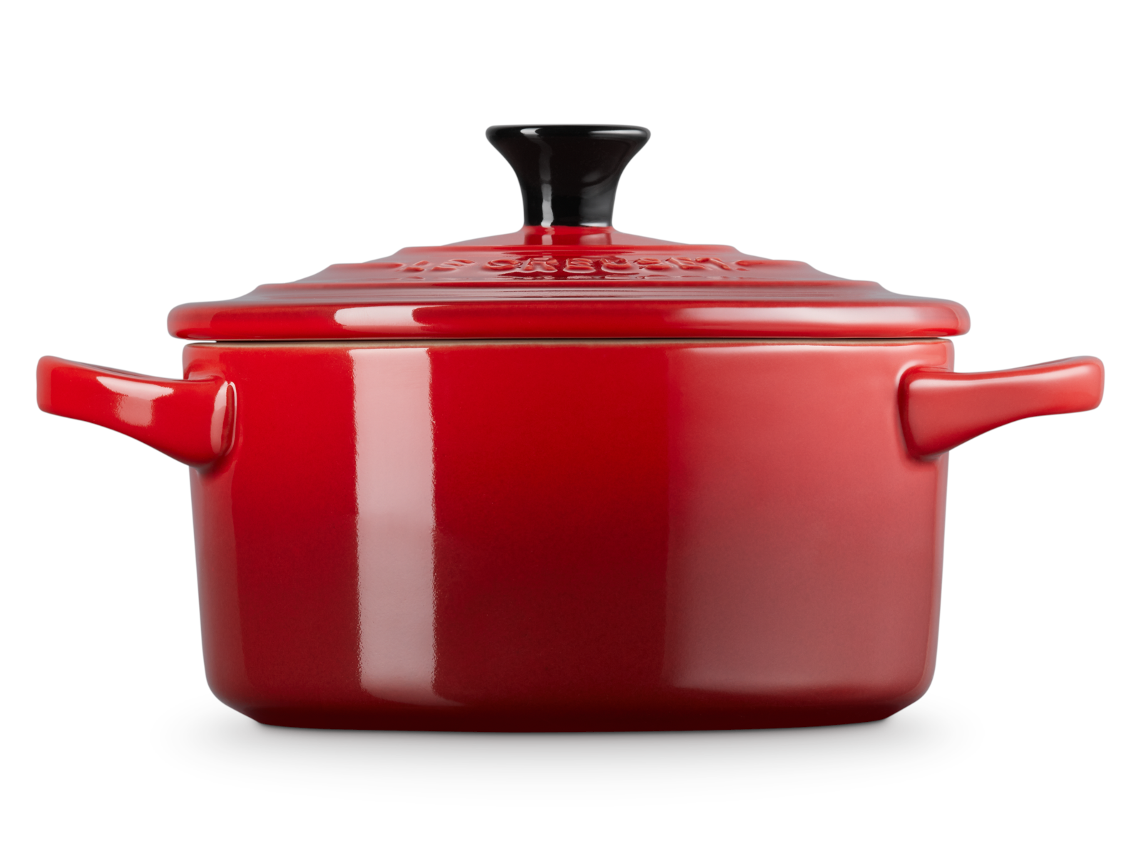 Le Creuset Mini-Cocotte rund kirschrot 14cm Freisteller 1