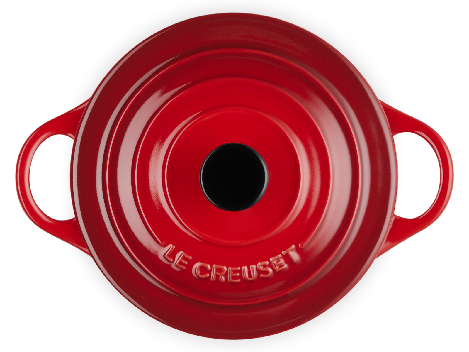 Le Creuset Mini-Cocotte rund kirschrot 14cm Freisteller 5