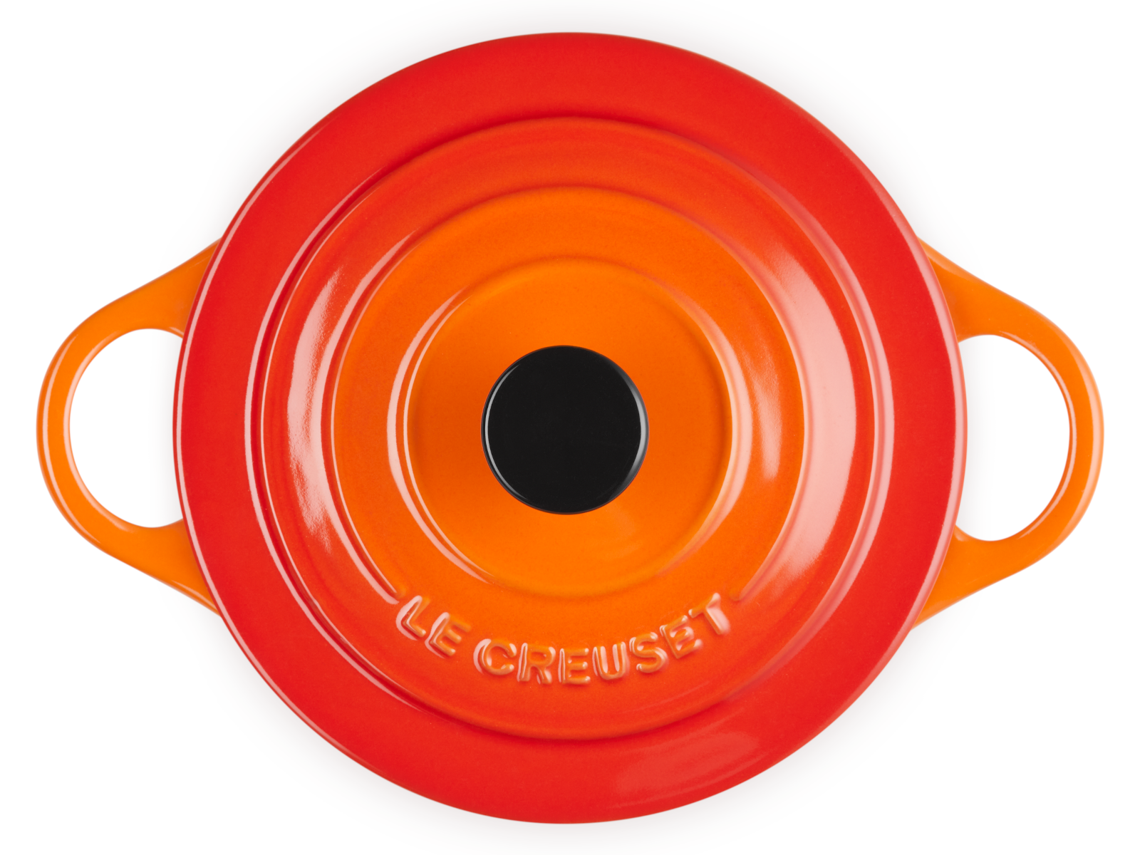 Le Creuset Mini-Cocotte rund ofenrot 14cm Freisteller 5