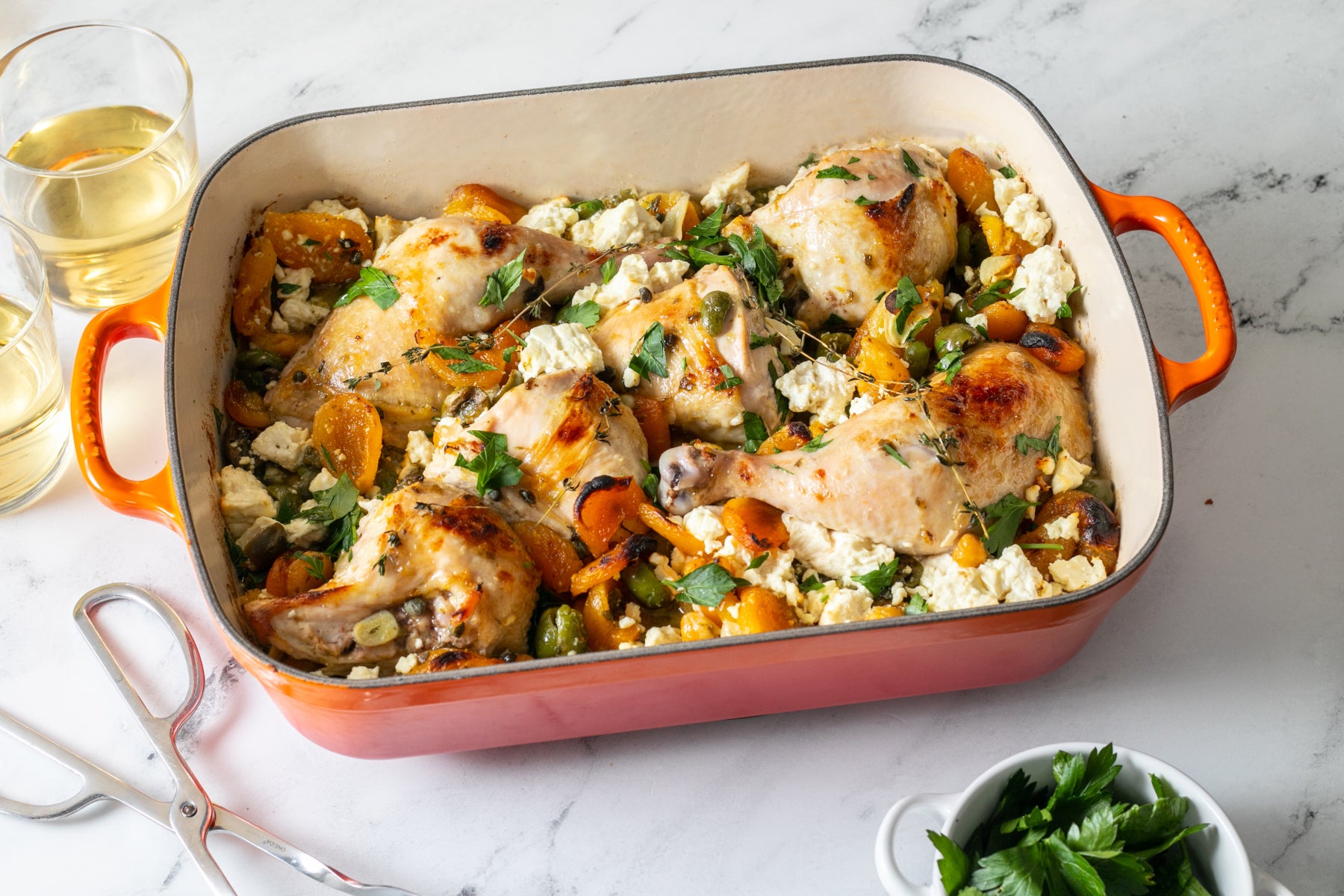 Le Creuset Bratreine Signatur ofenrot 40,2cm Lifestyle 2