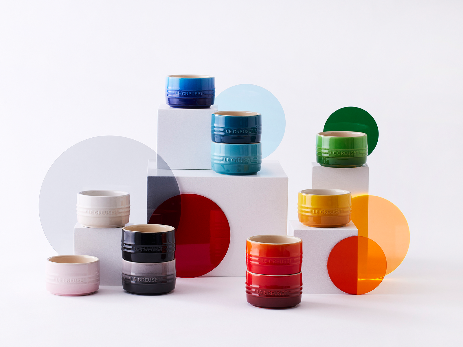 Le Creuset stapelbares Förmchen karibik 8cm Lifestyle 3